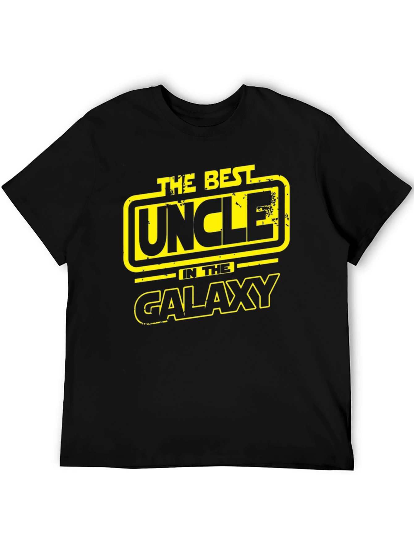 Best Uncle in the Galaxy Graphic T-Shirt - Black
