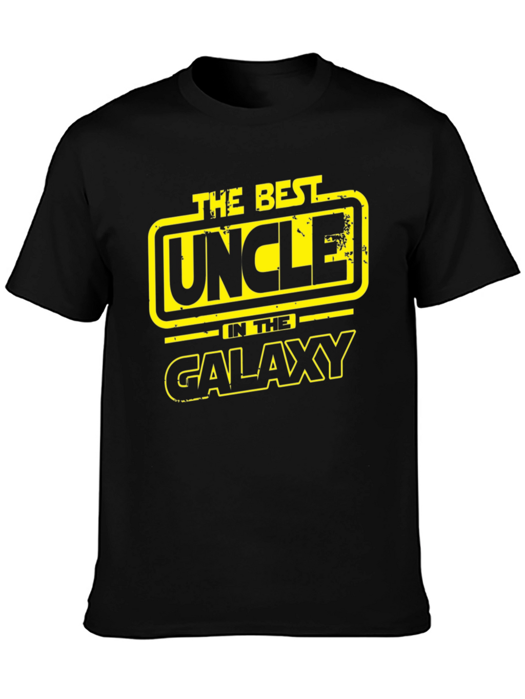 Best Uncle in the Galaxy Graphic T-Shirt - Black