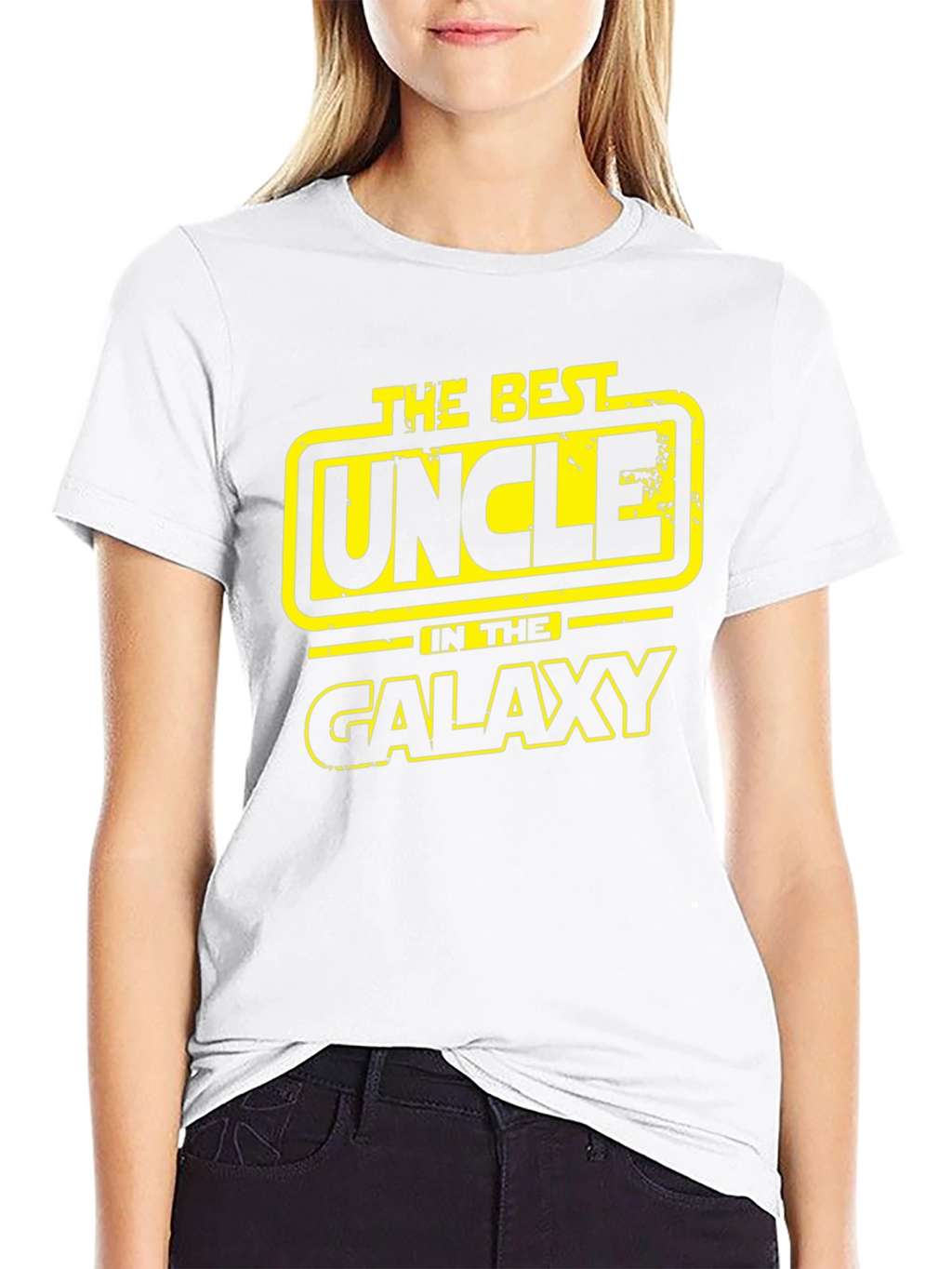 Best Uncle in the Galaxy Graphic T-Shirt - Black