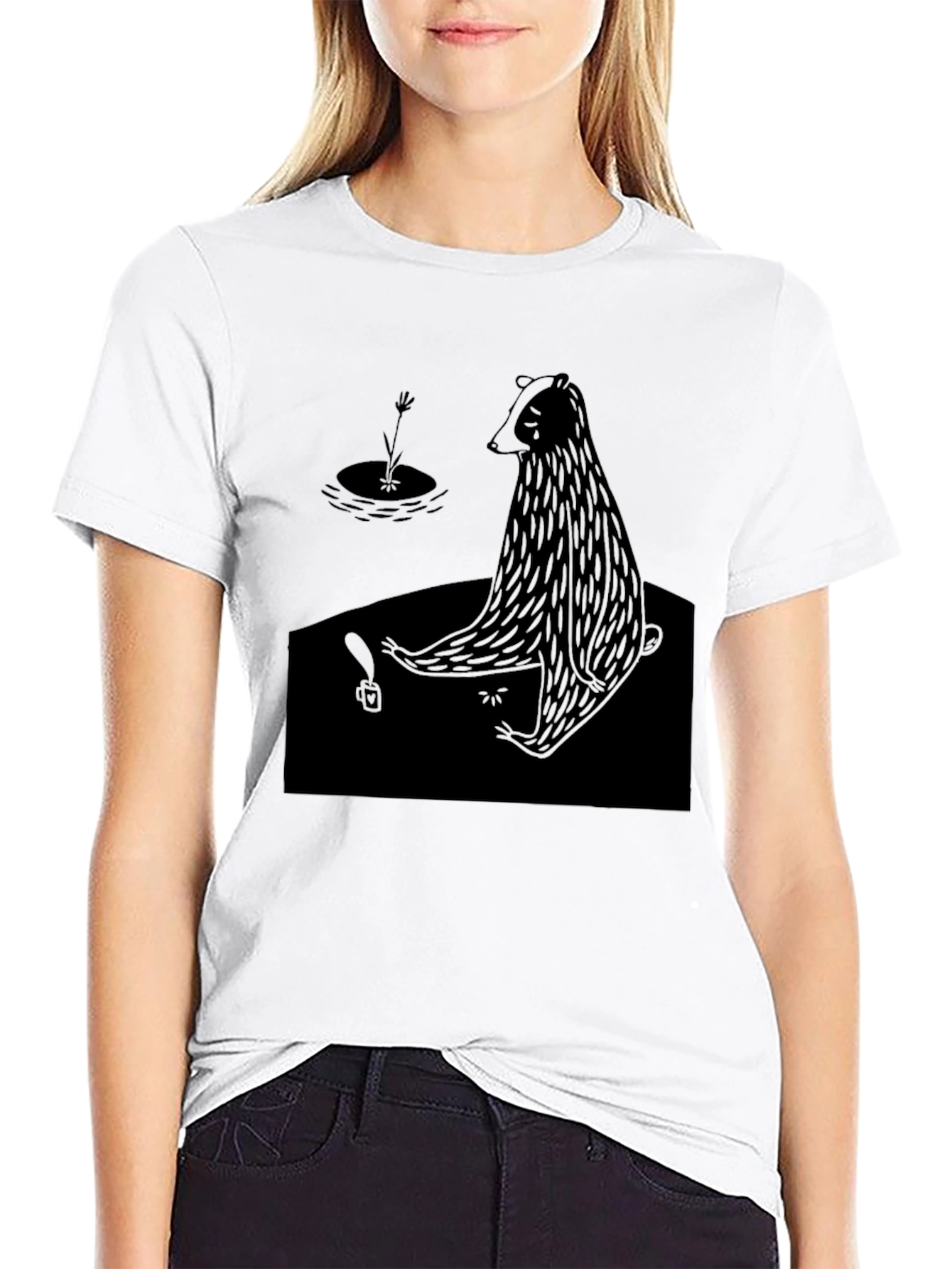 Black Bear Graphic Tee - Unisex Style