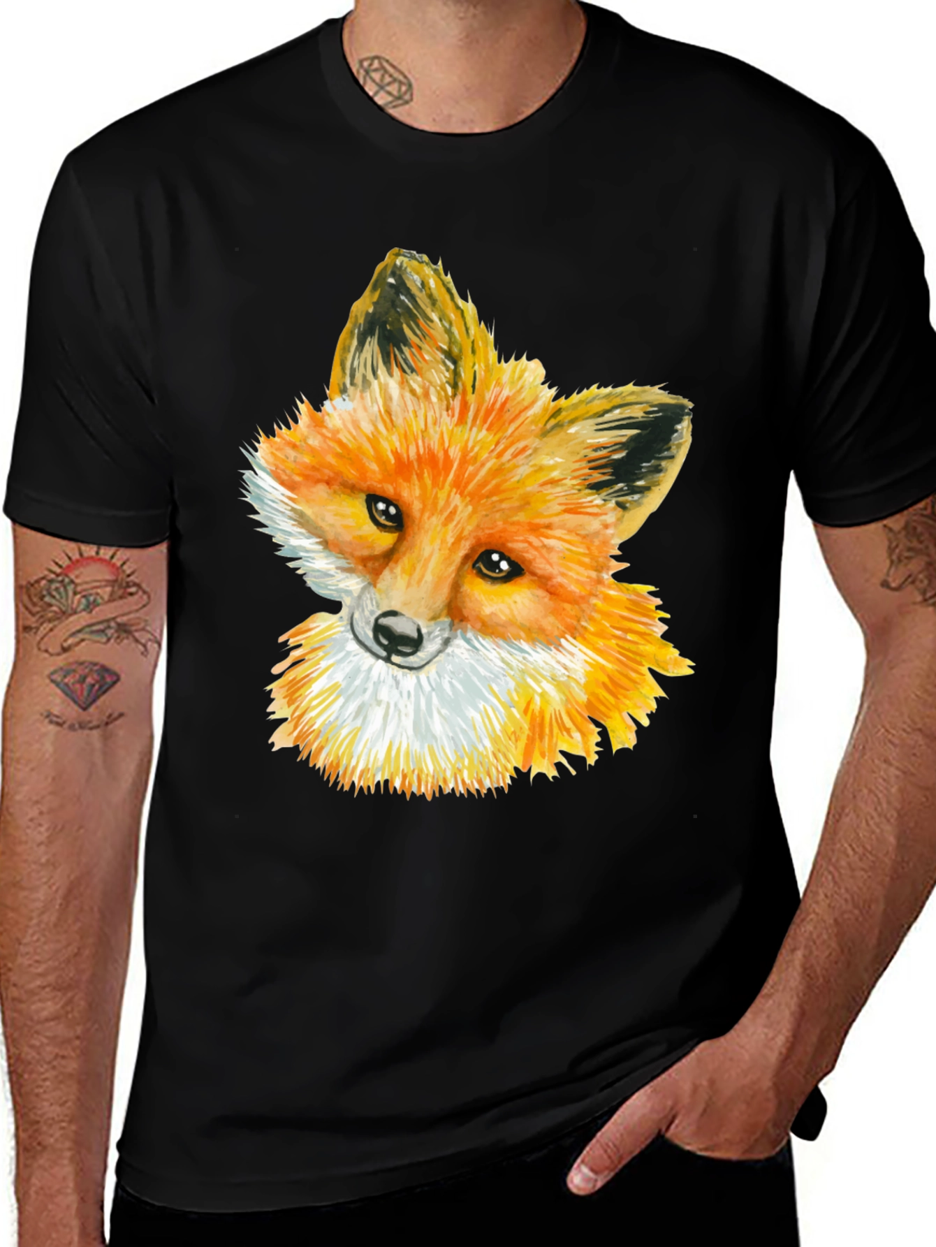 Fox Graphic Black Tee