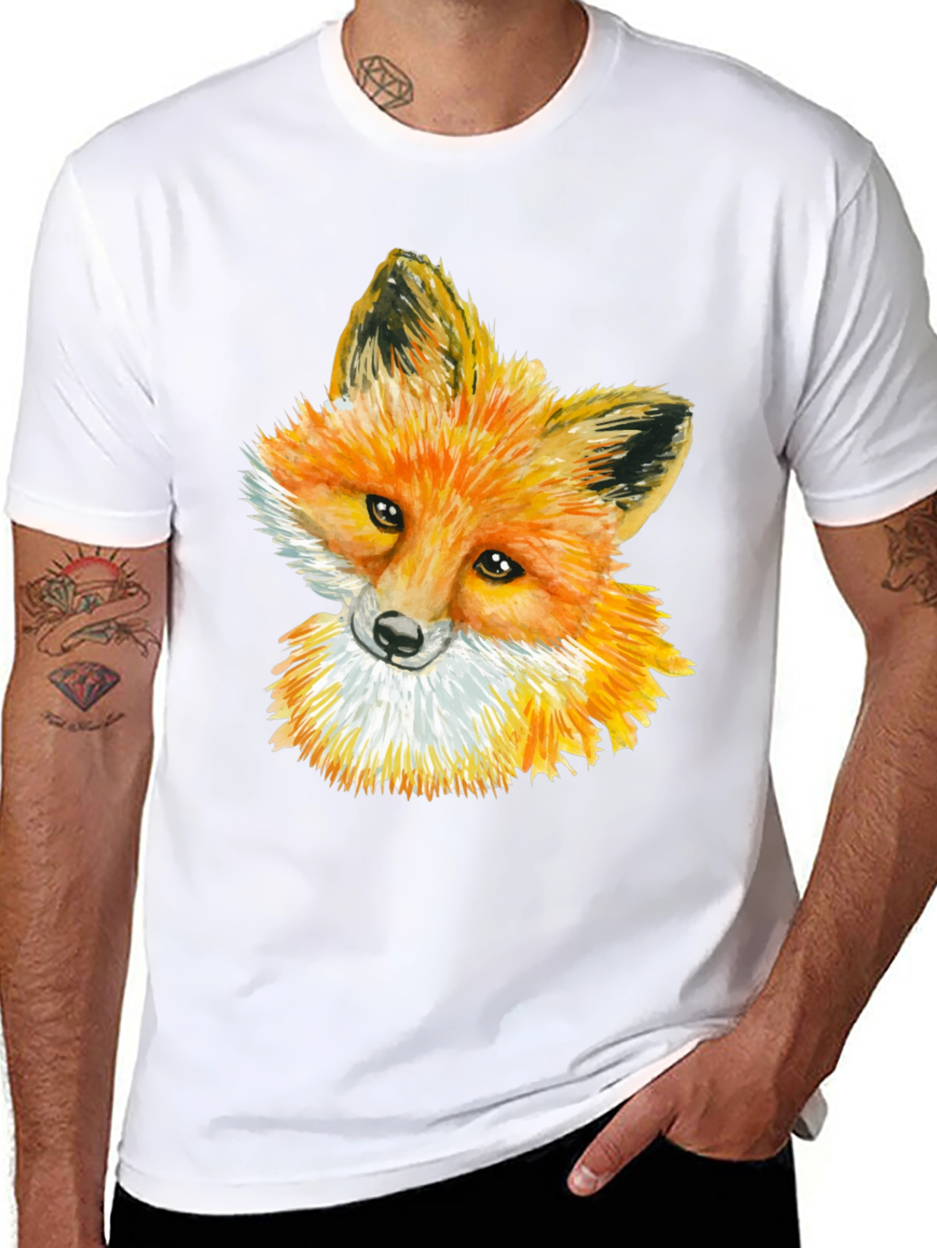 Fox Graphic Black Tee