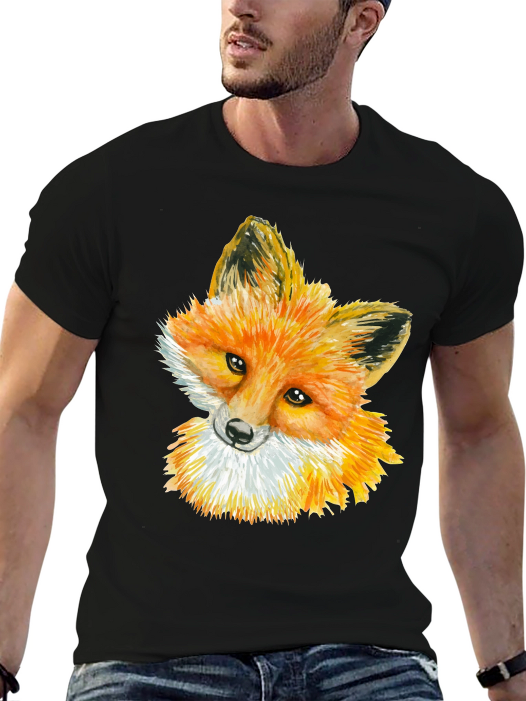Fox Graphic Black Tee