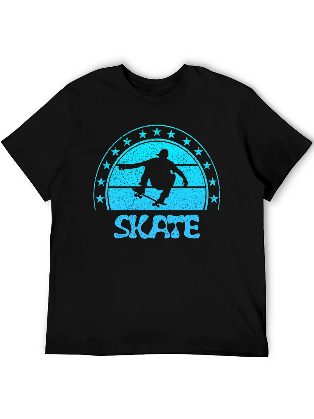 Skate Graphic Tee - Retro Skateboarder Shirt