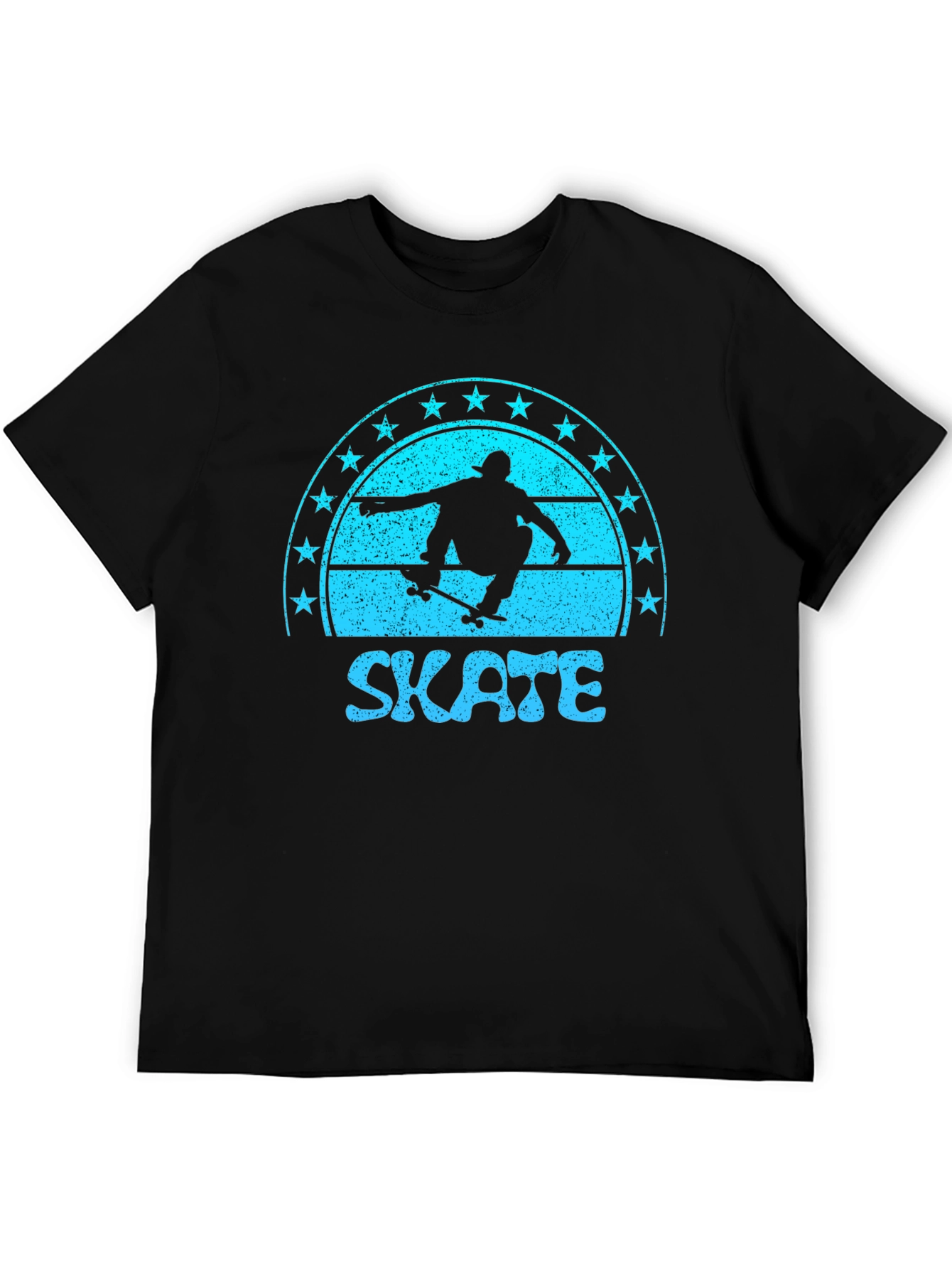 Skate Graphic Tee - Retro Skateboarder Shirt