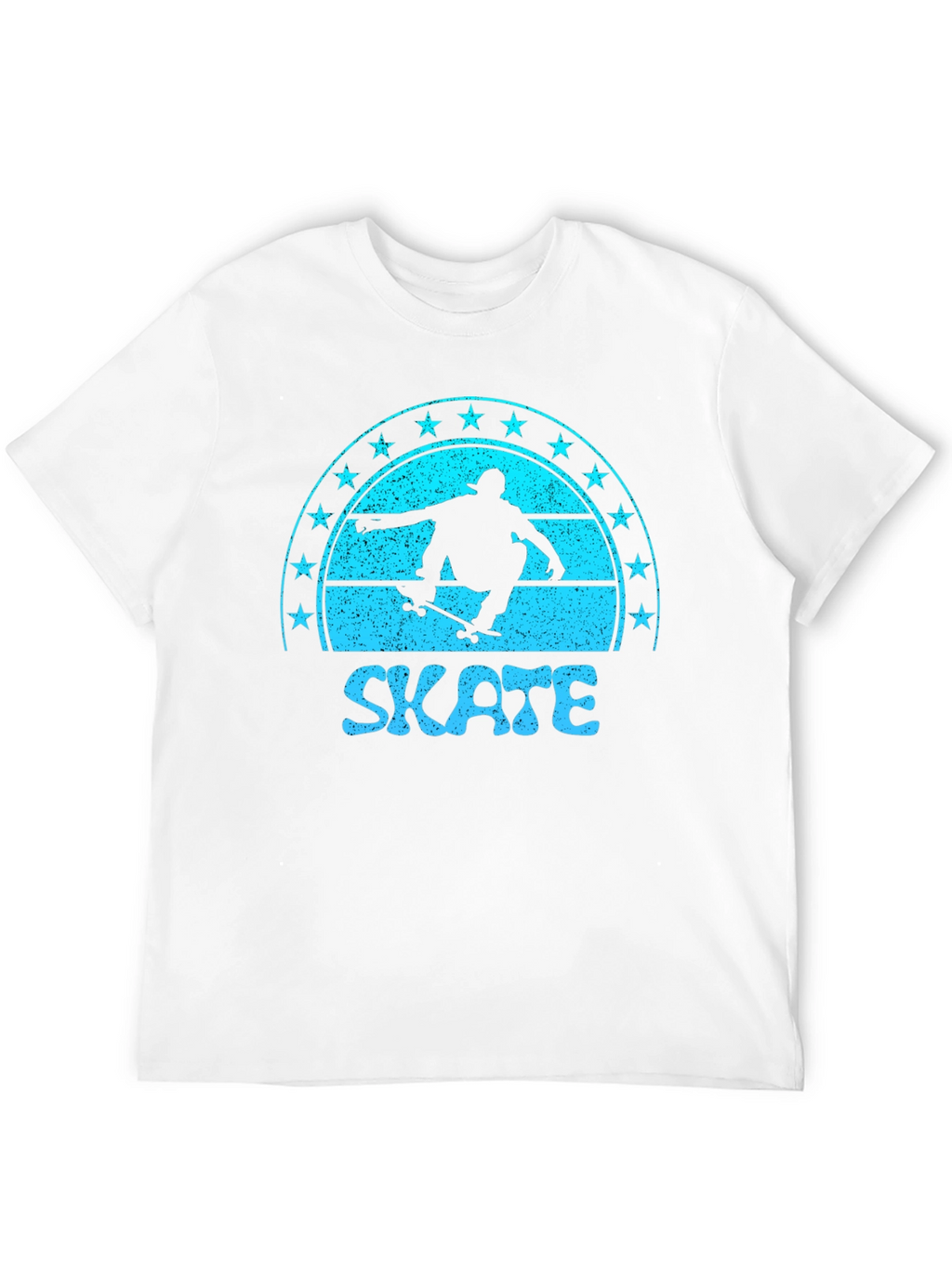 Skate Graphic Tee - Retro Skateboarder Shirt