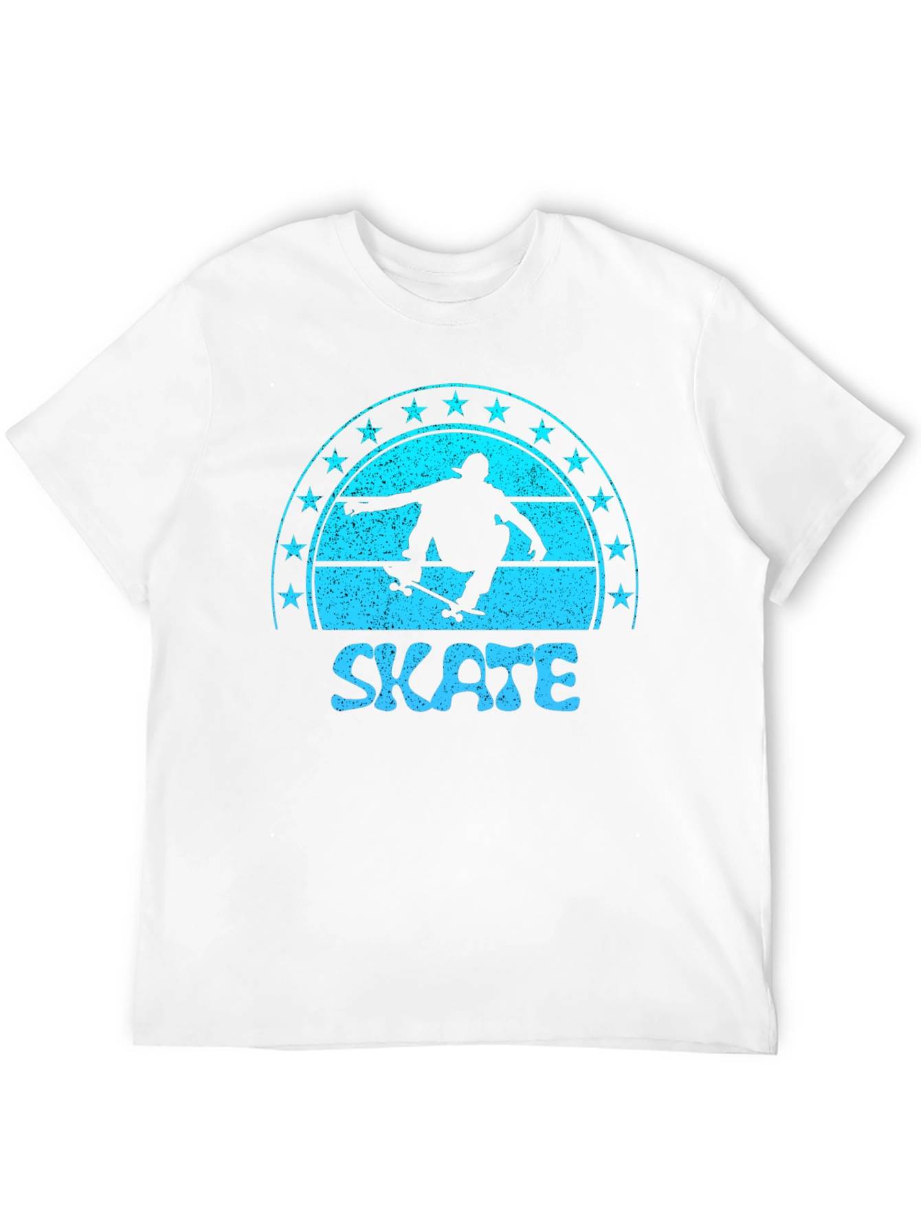 Skate Graphic Tee - Retro Skateboarder Shirt