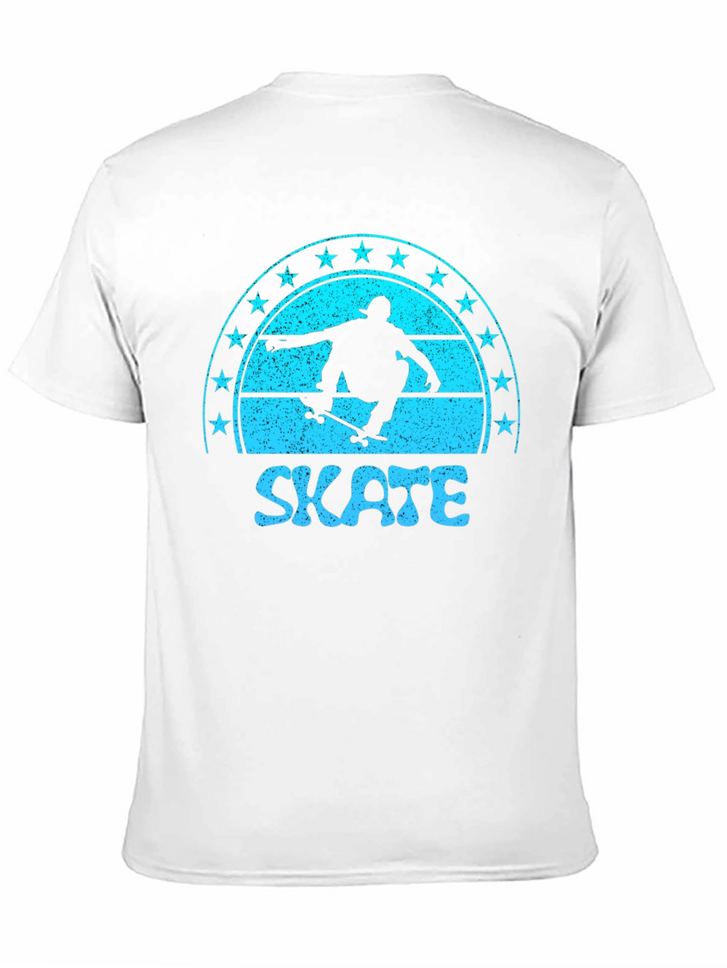 Skate Graphic Tee - Retro Skateboarder Shirt