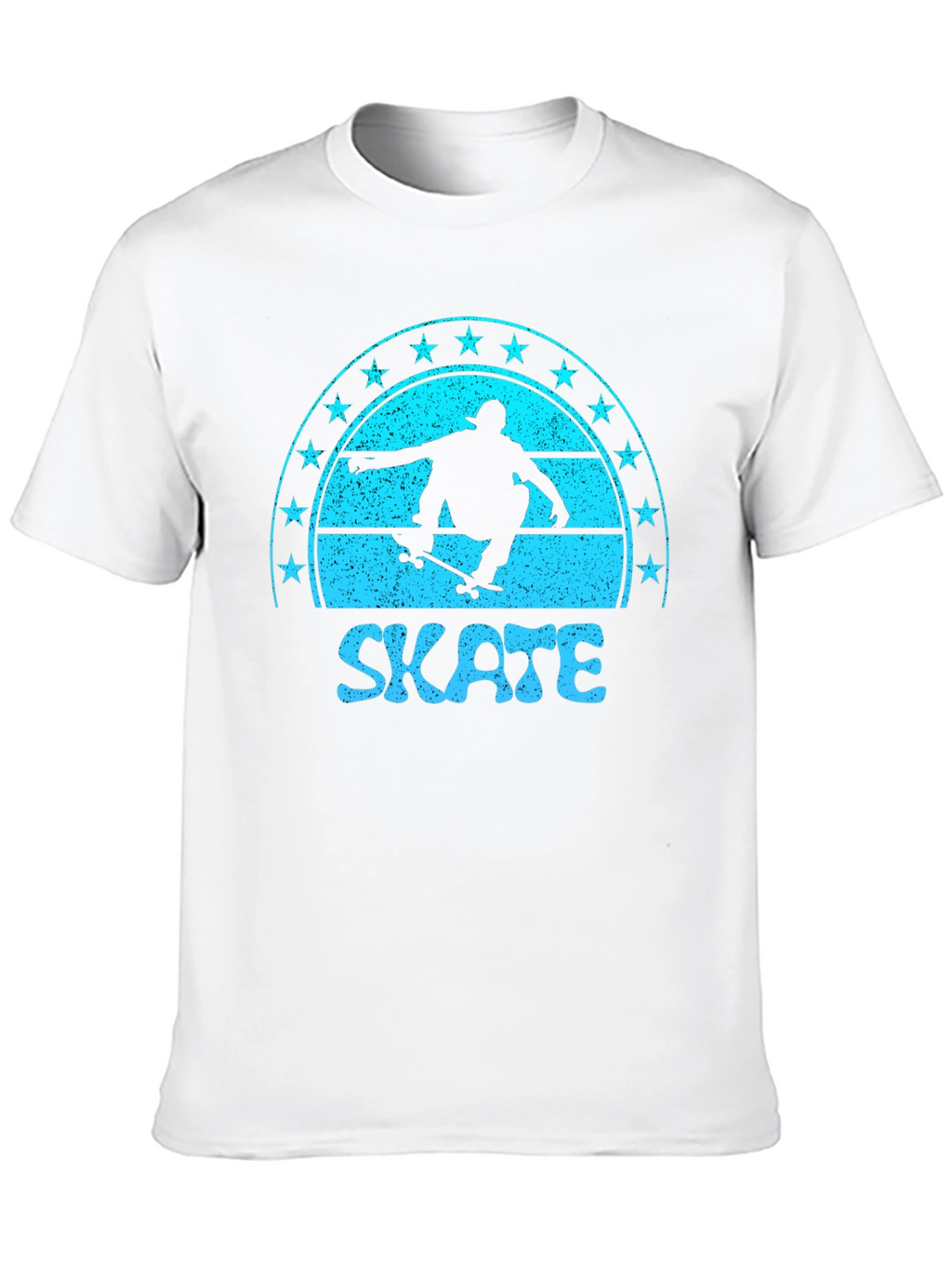 Skate Graphic Tee - Retro Skateboarder Shirt
