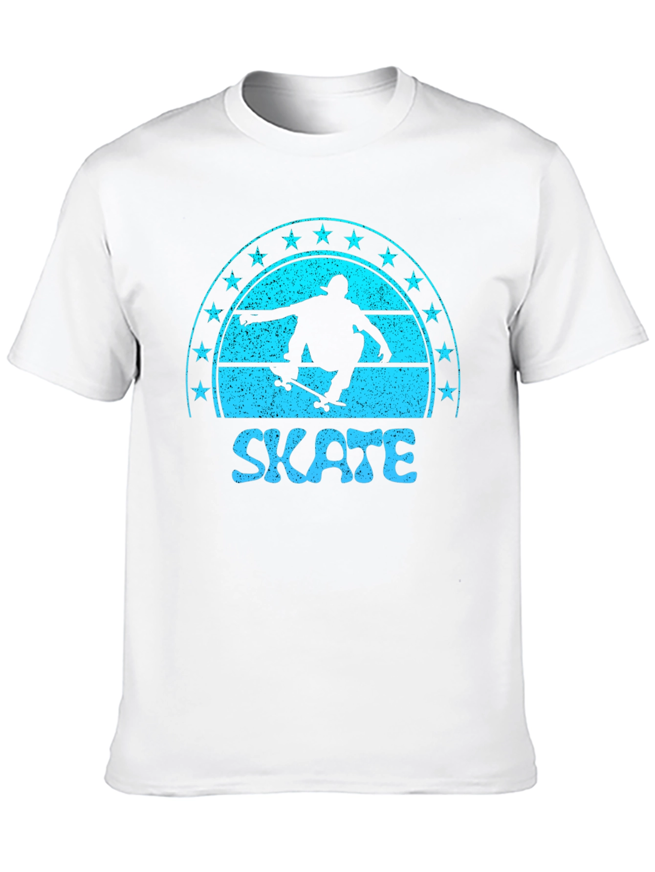 Skate Graphic Tee - Retro Skateboarder Shirt