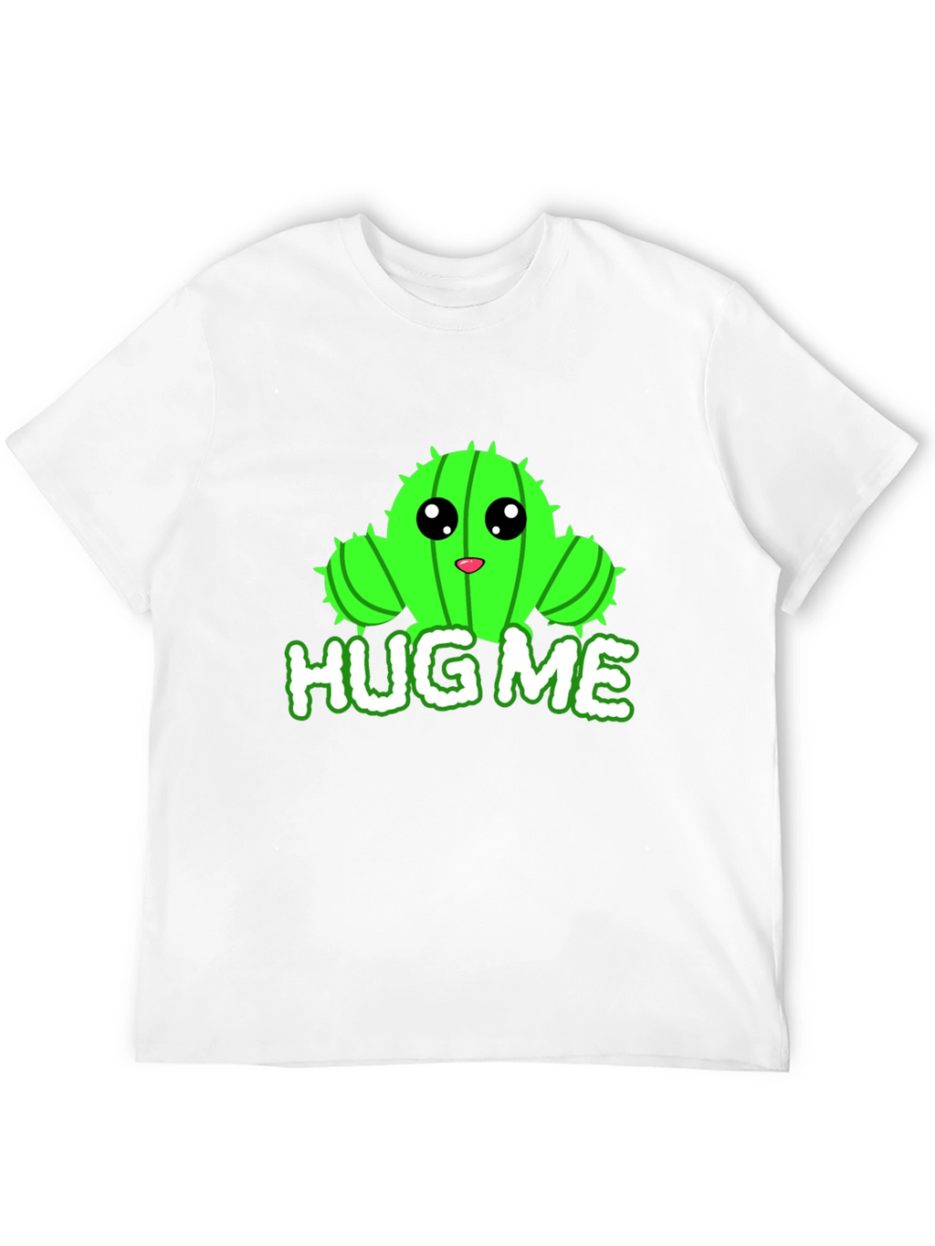 Cute Cactus Hug Me Graphic T-Shirt