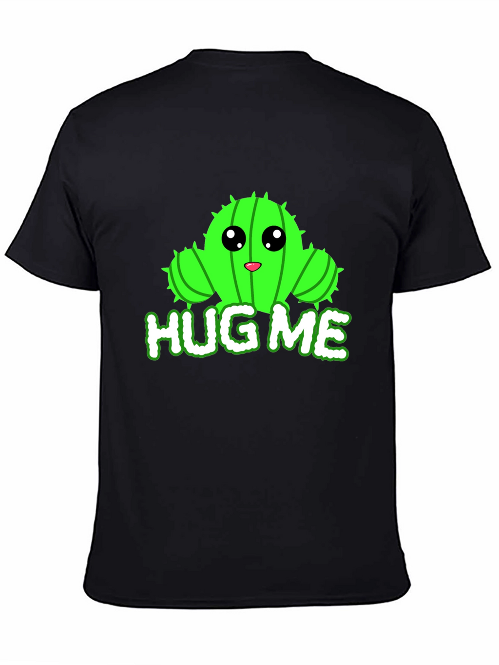 Cute Cactus Hug Me Graphic T-Shirt
