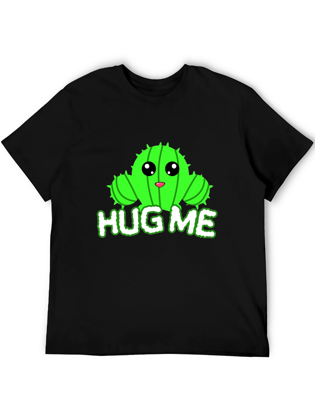 Cute Cactus Hug Me Graphic T-Shirt