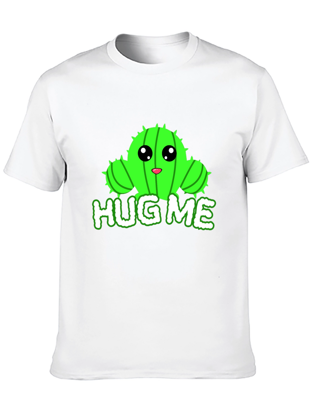 Cute Cactus Hug Me Graphic T-Shirt
