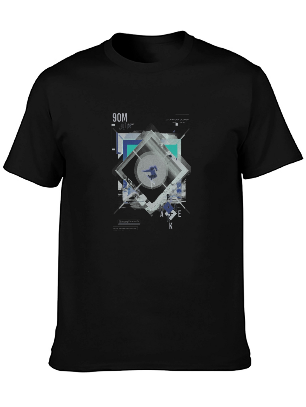 Geometric Graphic Print T-Shirt | Modern Design Tee