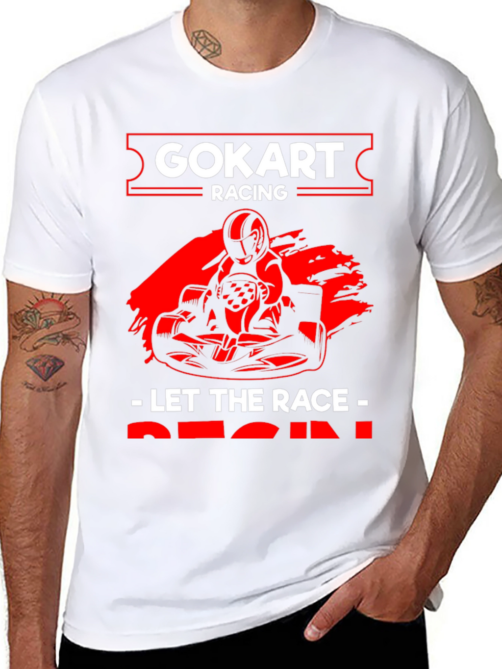 Go-Kart Racing T-Shirt - Let The Race Begin