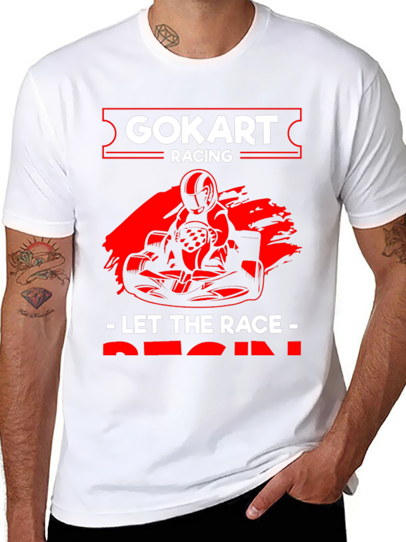 Go-Kart Racing T-Shirt - Let The Race Begin