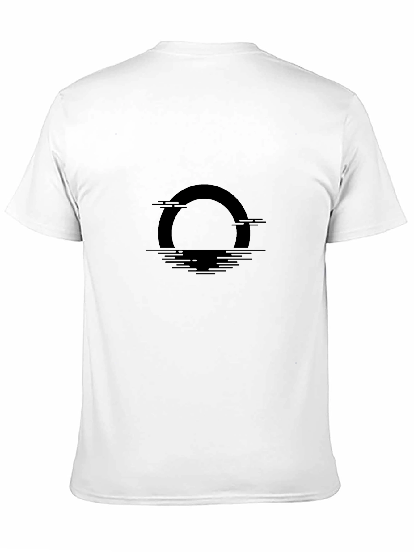 Black Graphic Tee - Sunset Design