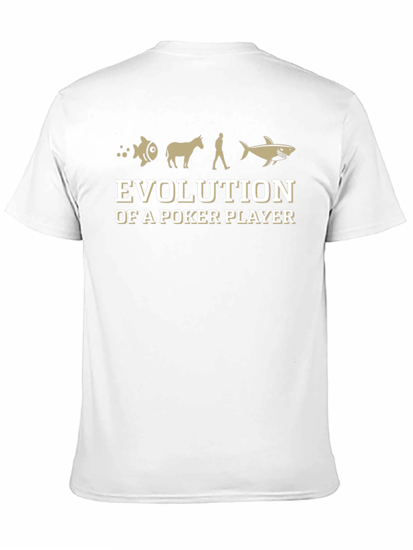 Evolution of a Poker Player Black T-Shirt