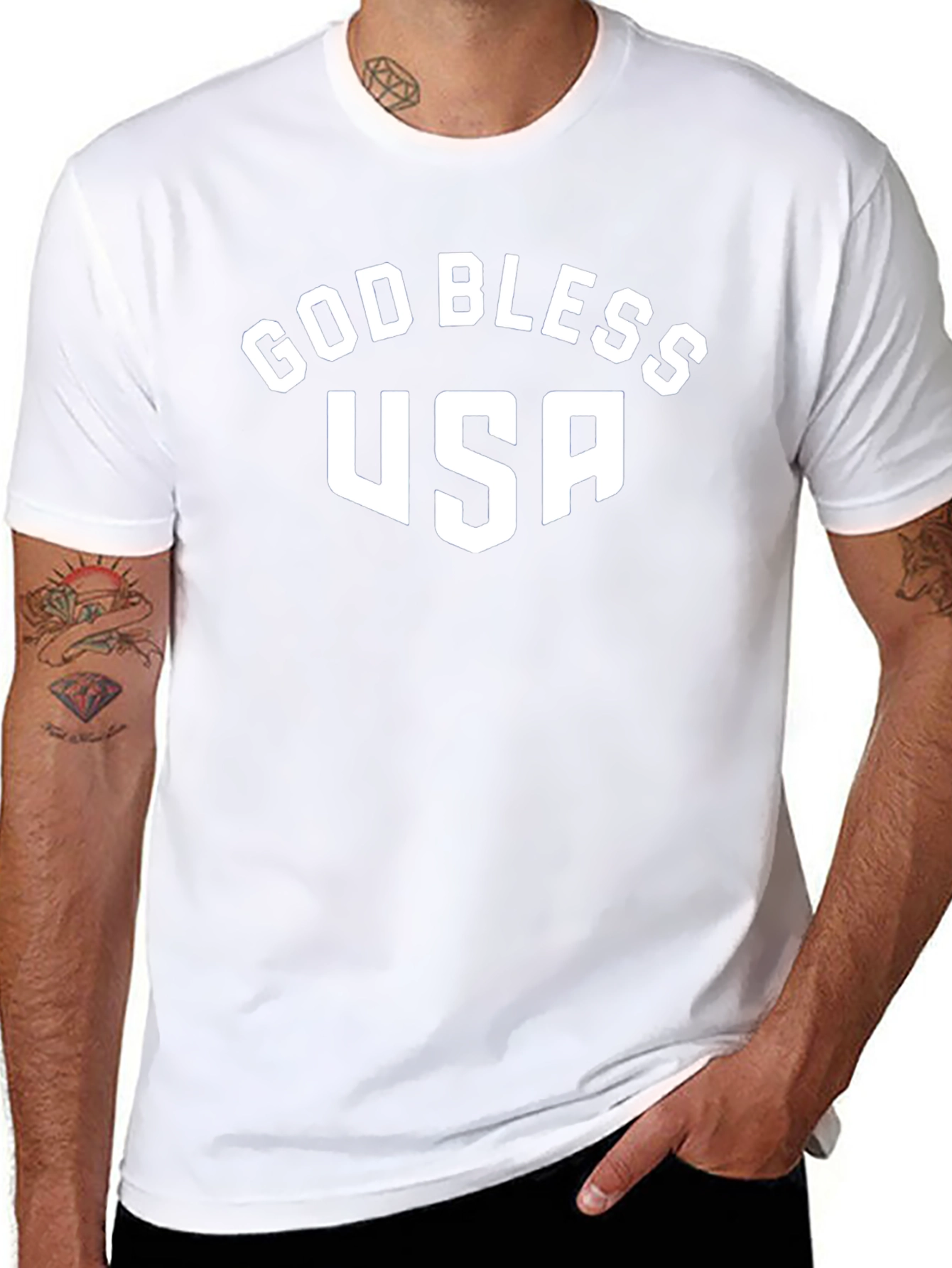 God Bless USA Patriotic T-Shirt