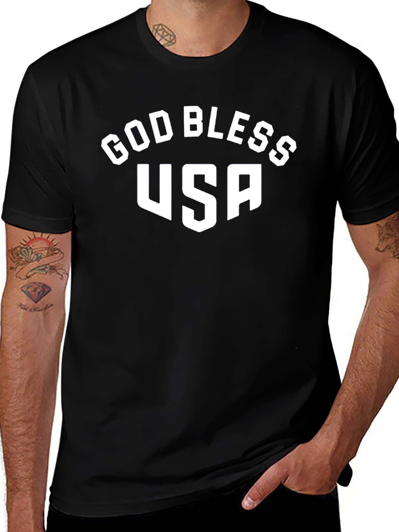 God Bless USA Patriotic T-Shirt
