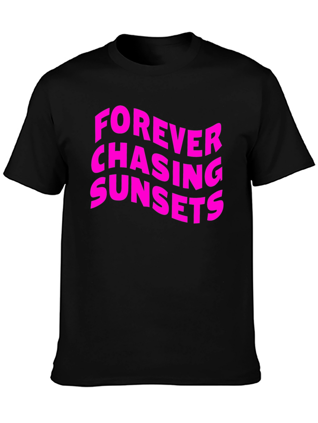 Forever Chasing Sunsets Graphic Tee - Black