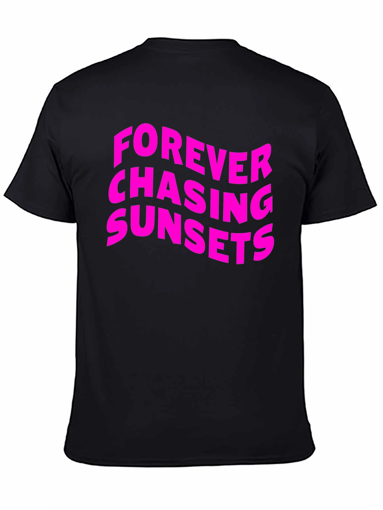 Forever Chasing Sunsets Graphic Tee - Black