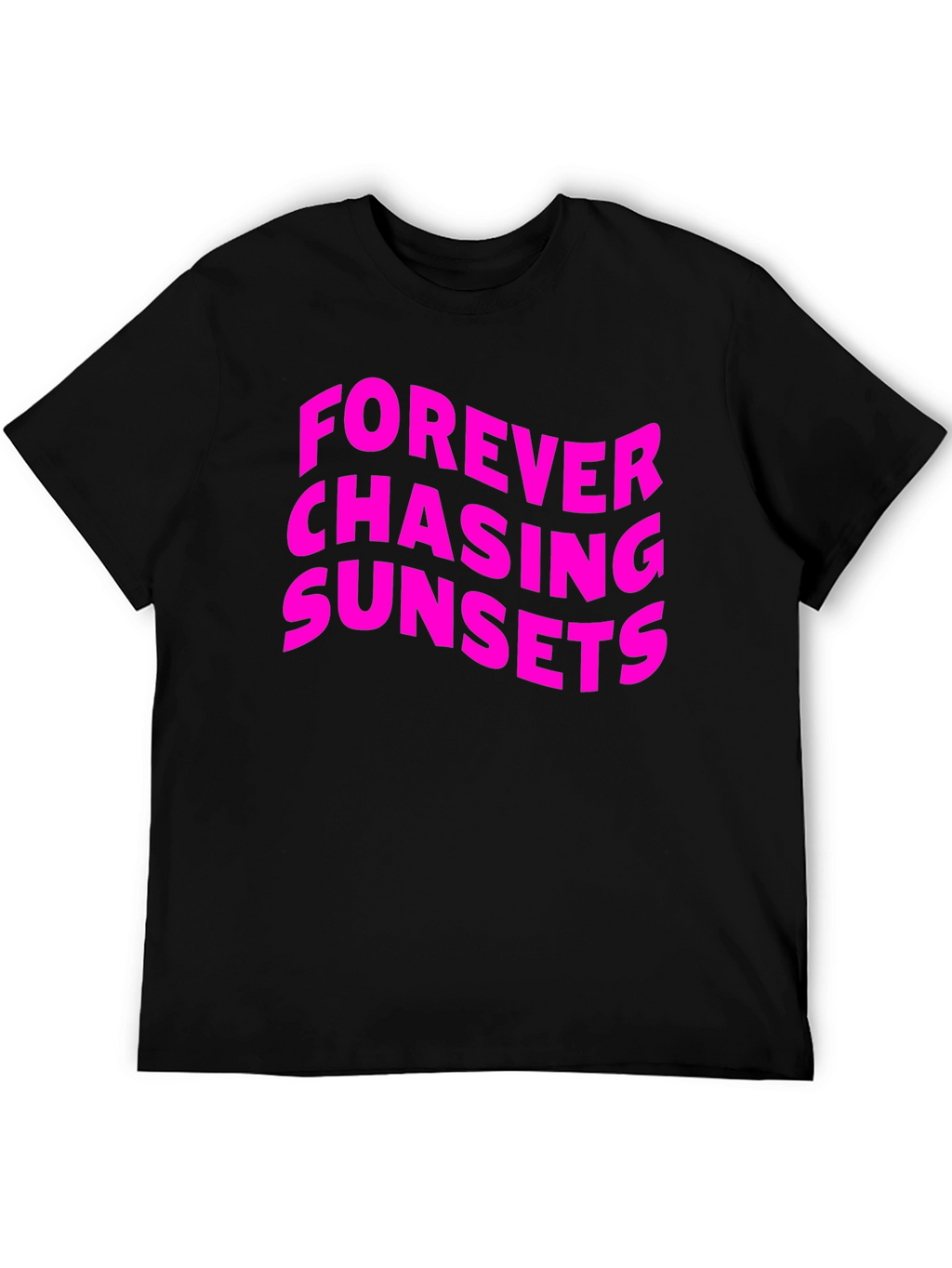 Forever Chasing Sunsets Graphic Tee - Black