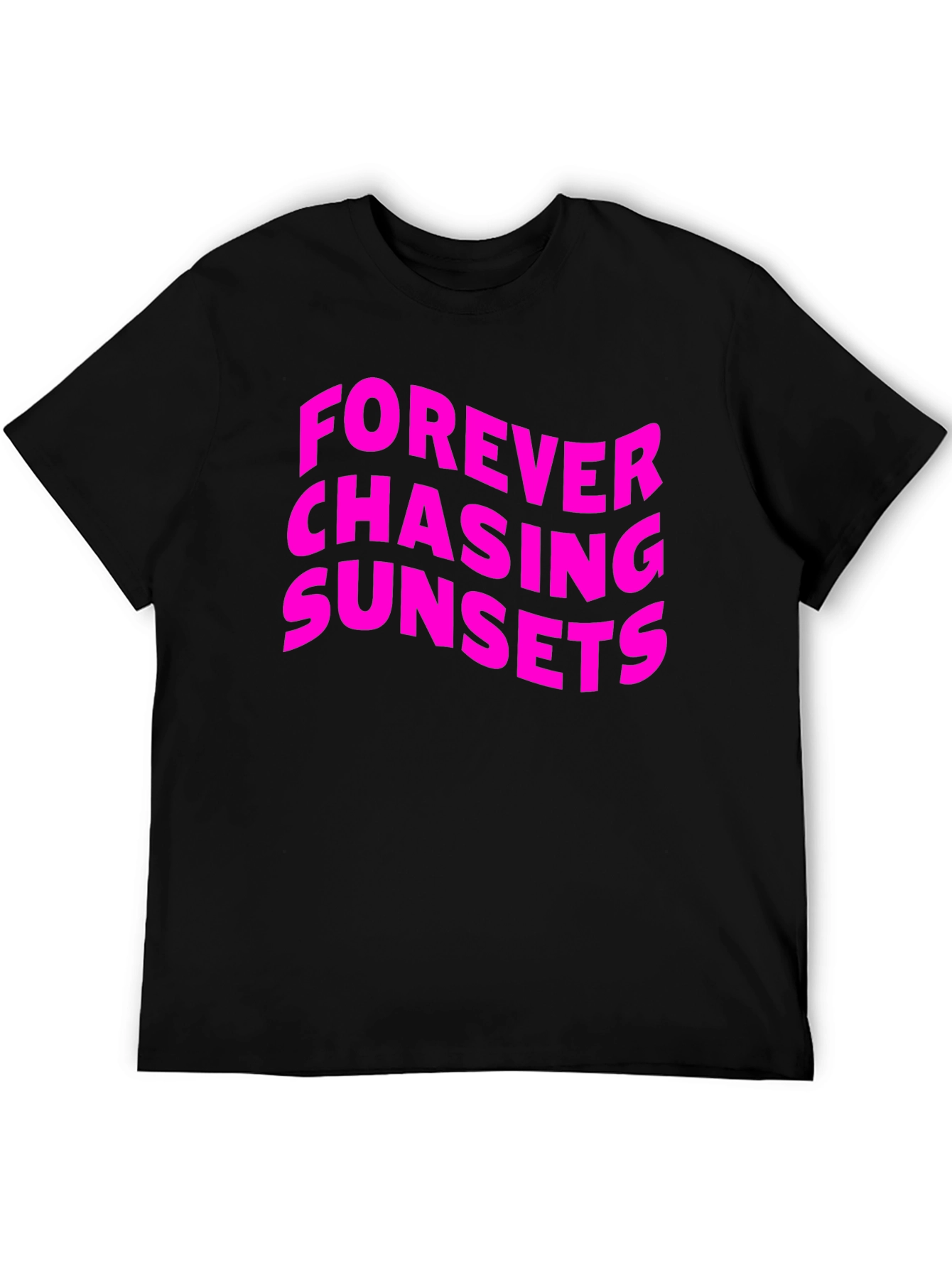 Forever Chasing Sunsets Graphic Tee - Black