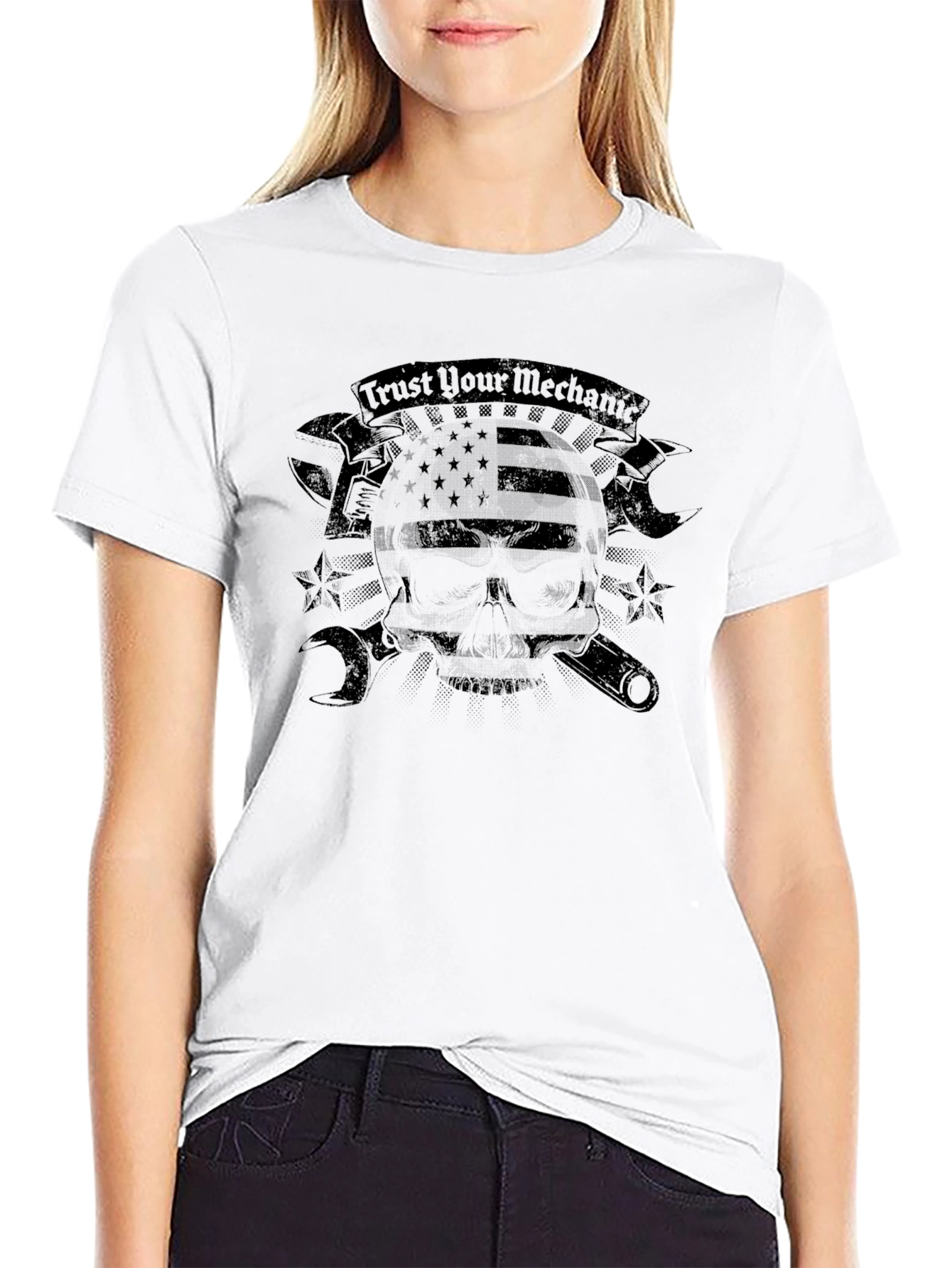 Trust Your Mechanic Skull T-Shirt