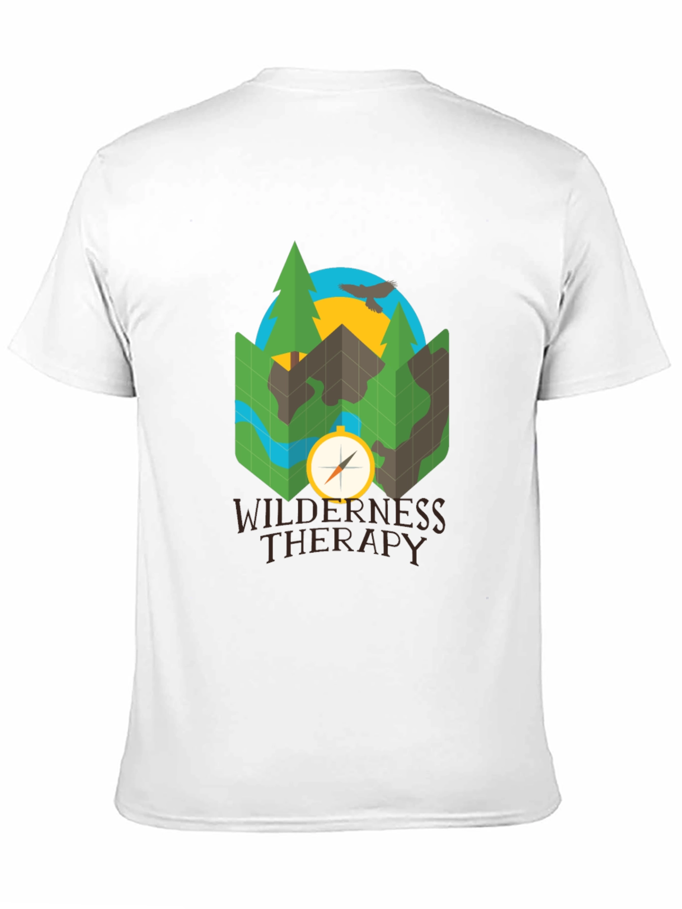 Wilderness Therapy Compass Graphic Tee - Black