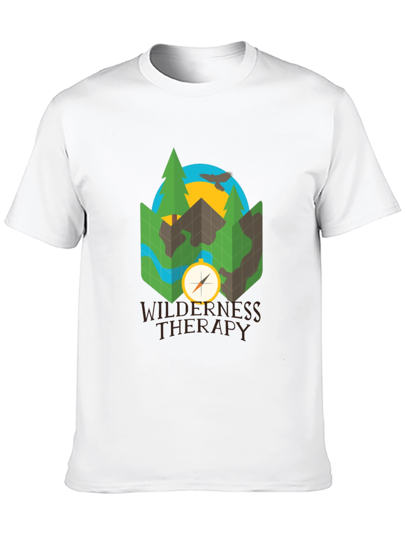 Wilderness Therapy Compass Graphic Tee - Black