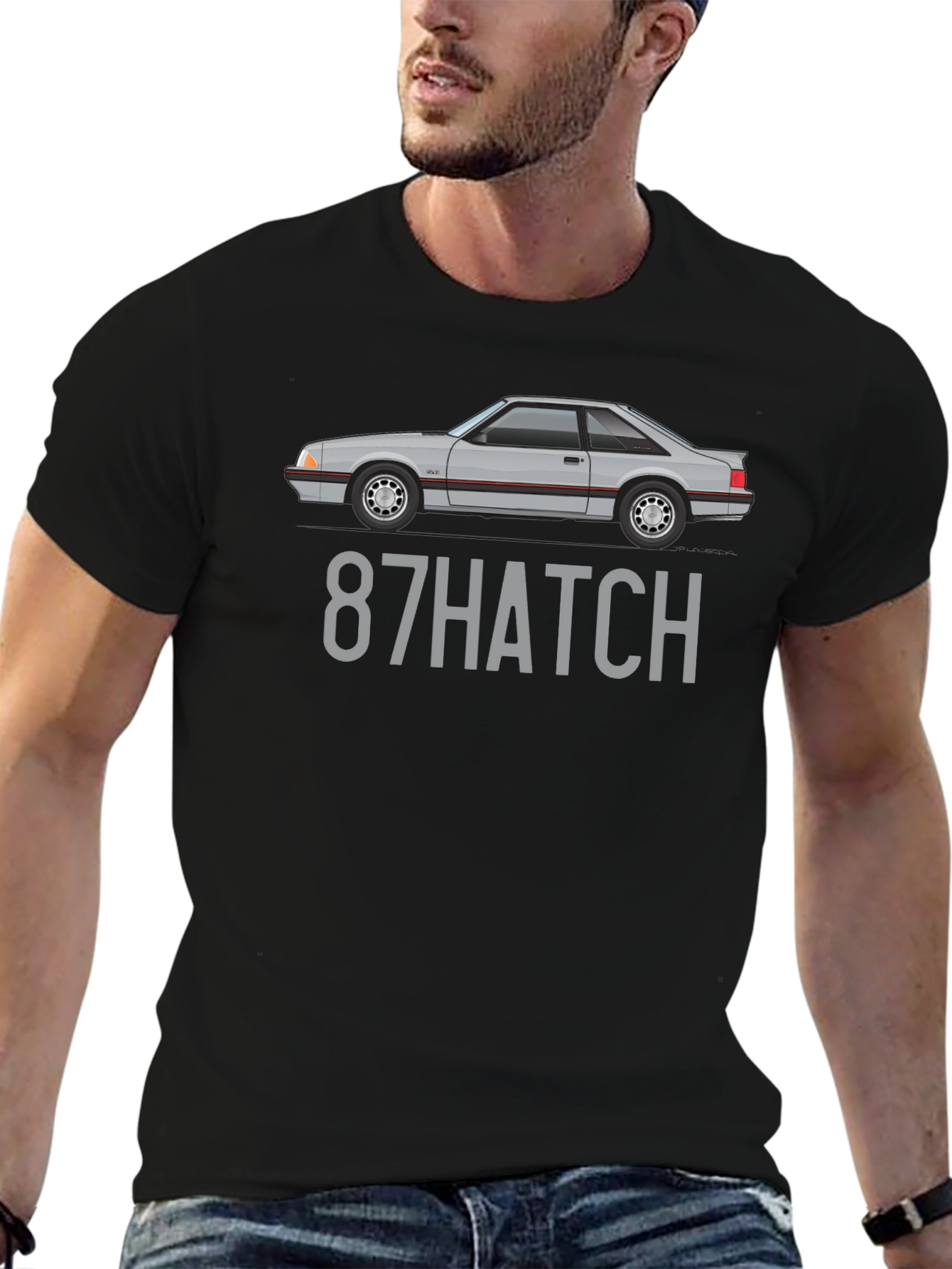 87 Hatch T-Shirt - Classic Car Enthusiast Tee