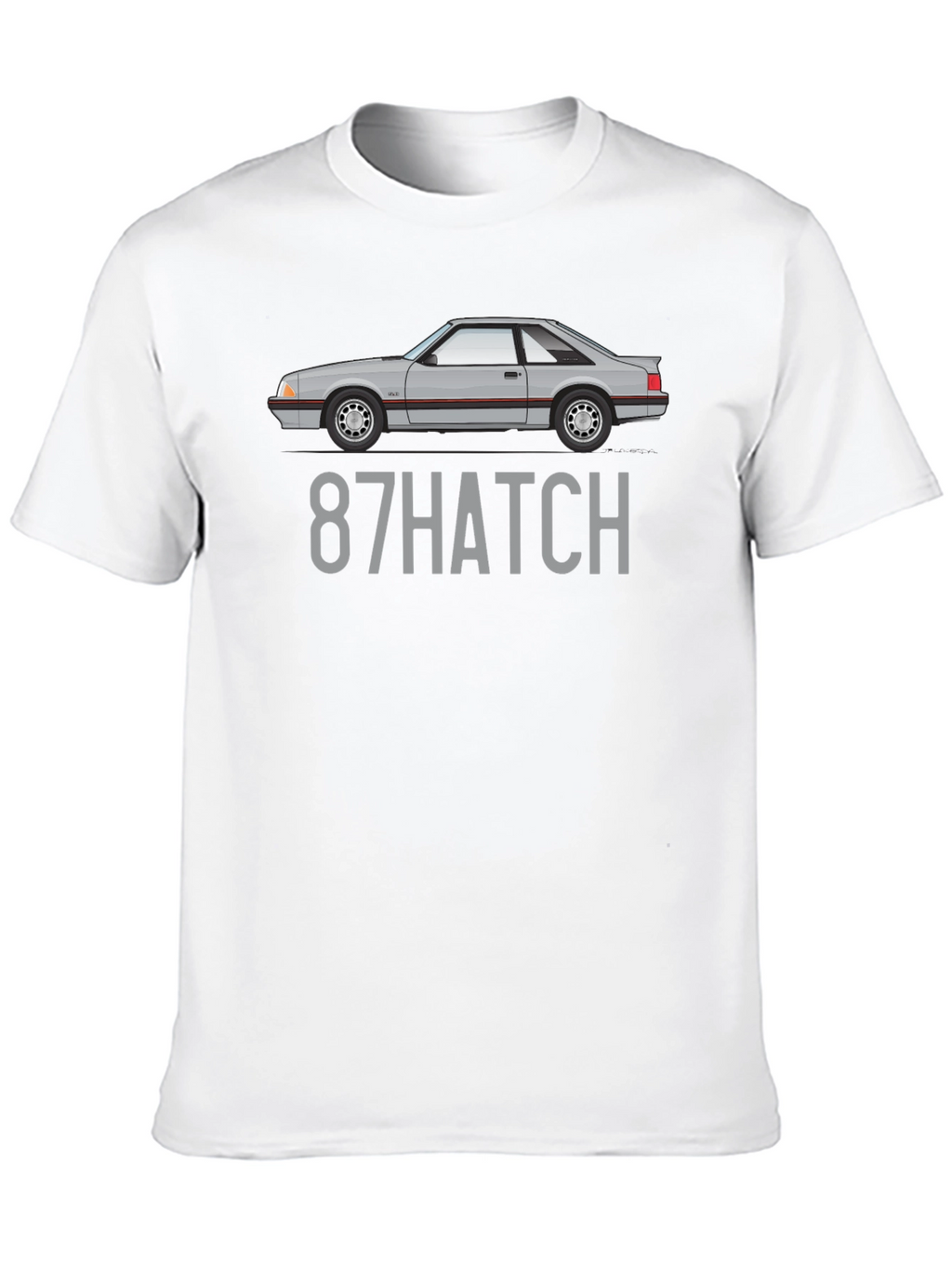 87 Hatch T-Shirt - Classic Car Enthusiast Tee
