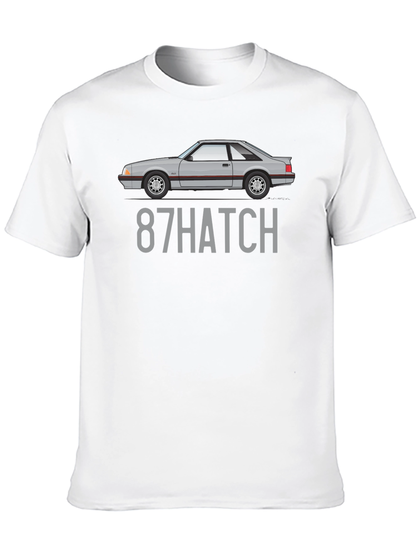 87 Hatch T-Shirt - Classic Car Enthusiast Tee