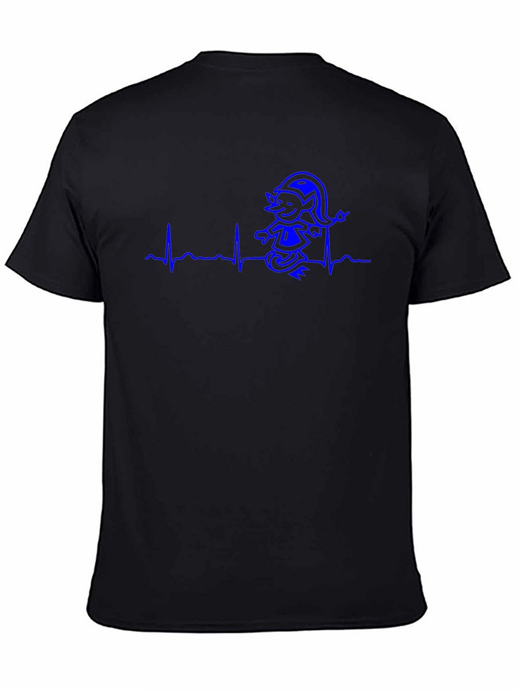 Heartbeat Elf T-Shirt - Funny Cartoon Tee