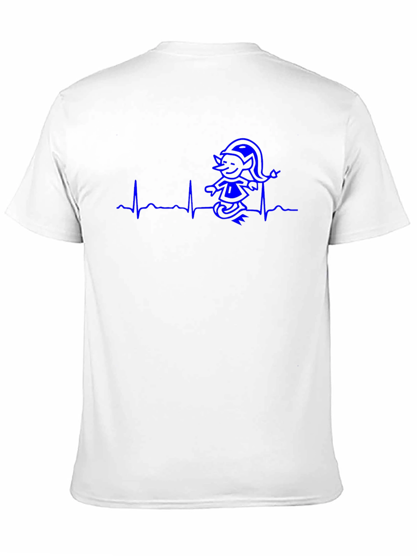 Heartbeat Elf T-Shirt - Funny Cartoon Tee