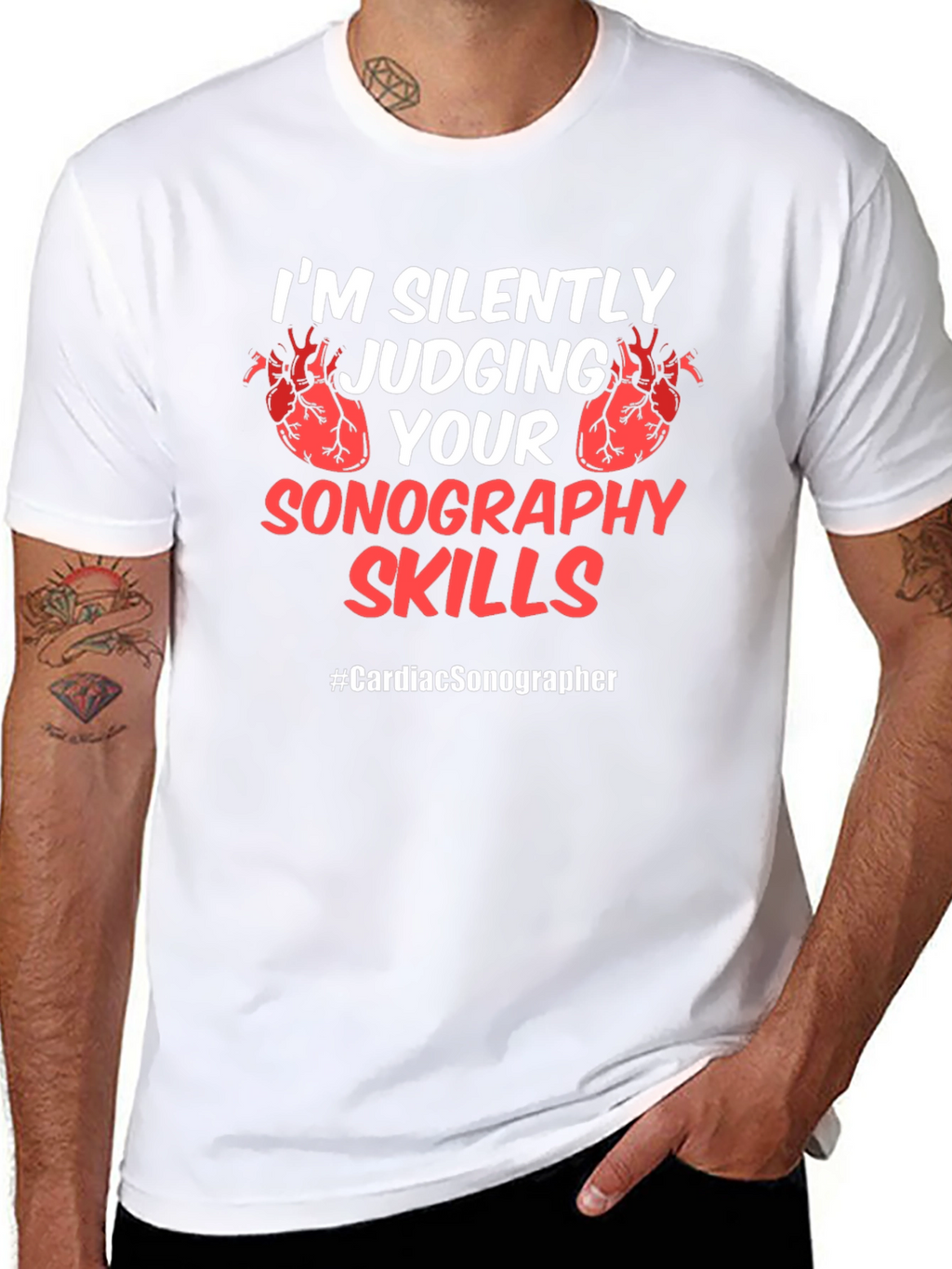 Cardiac Sonographer Novelty T-Shirt