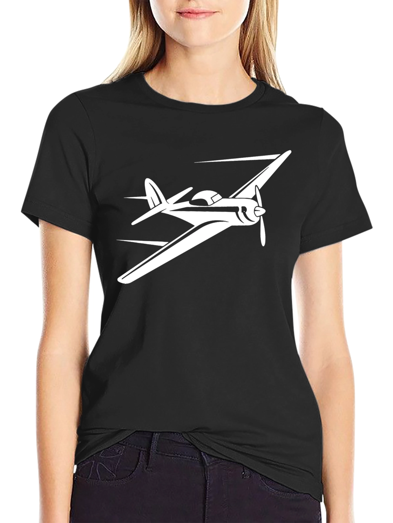 Vintage Airplane Graphic Tee - Aviation Enthusiast Shirt