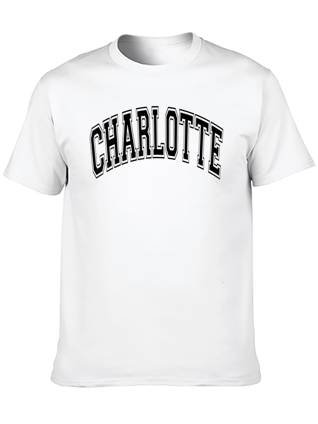 Charlotte Black Graphic Tee - Classic Style
