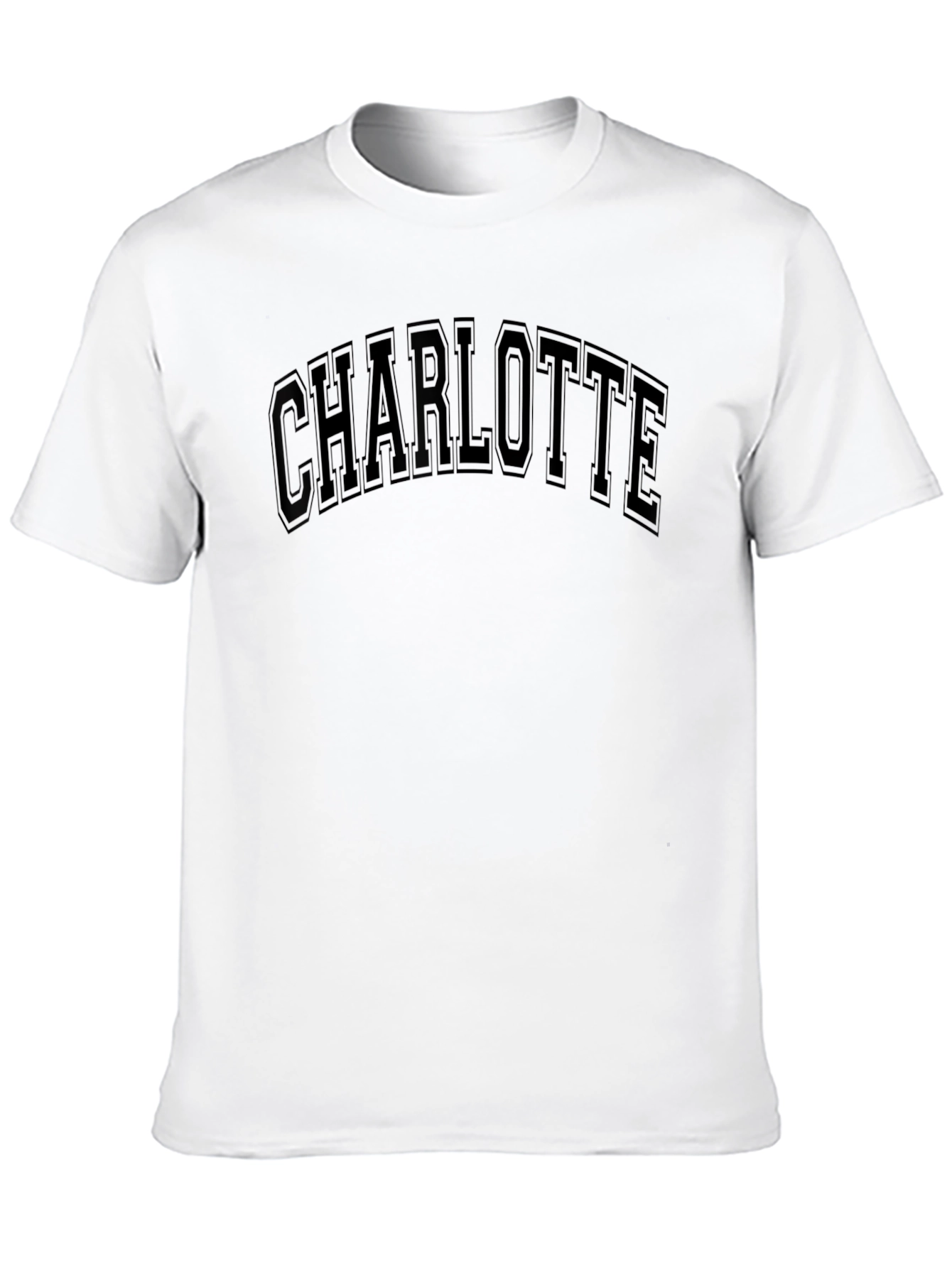 Charlotte Black Graphic Tee - Classic Style