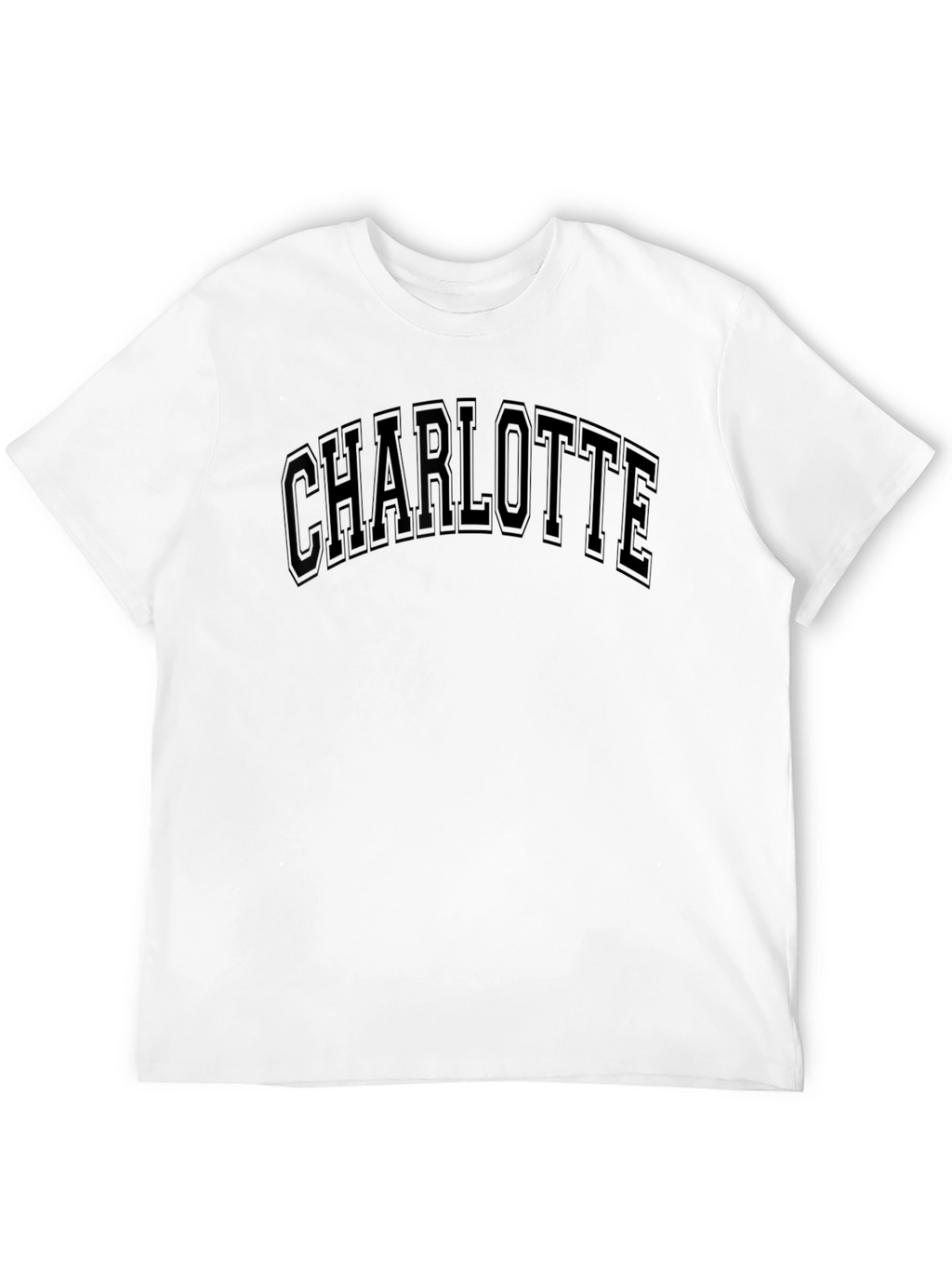 Charlotte Black Graphic Tee - Classic Style