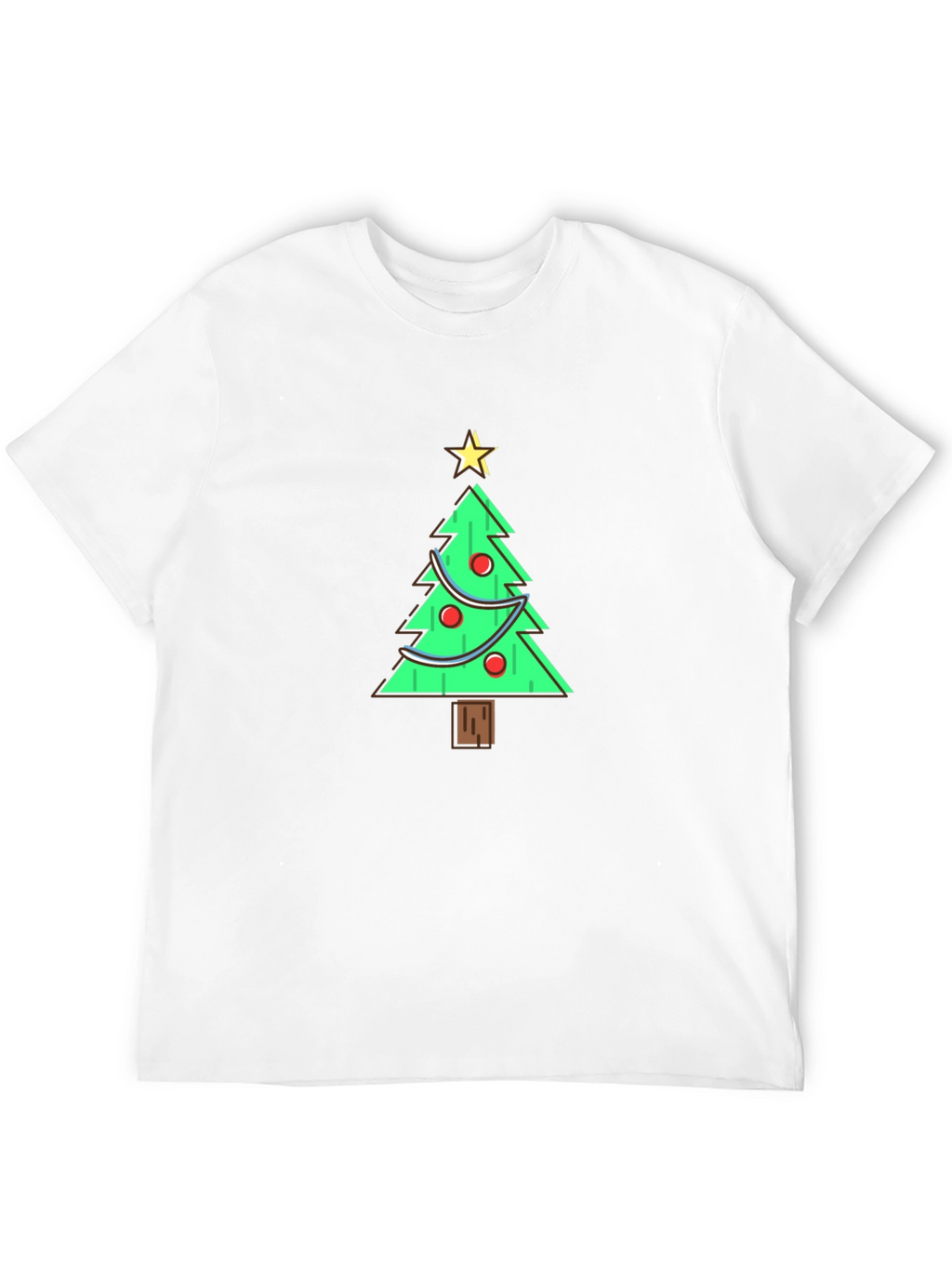 Festive Christmas Tree Graphic Tee