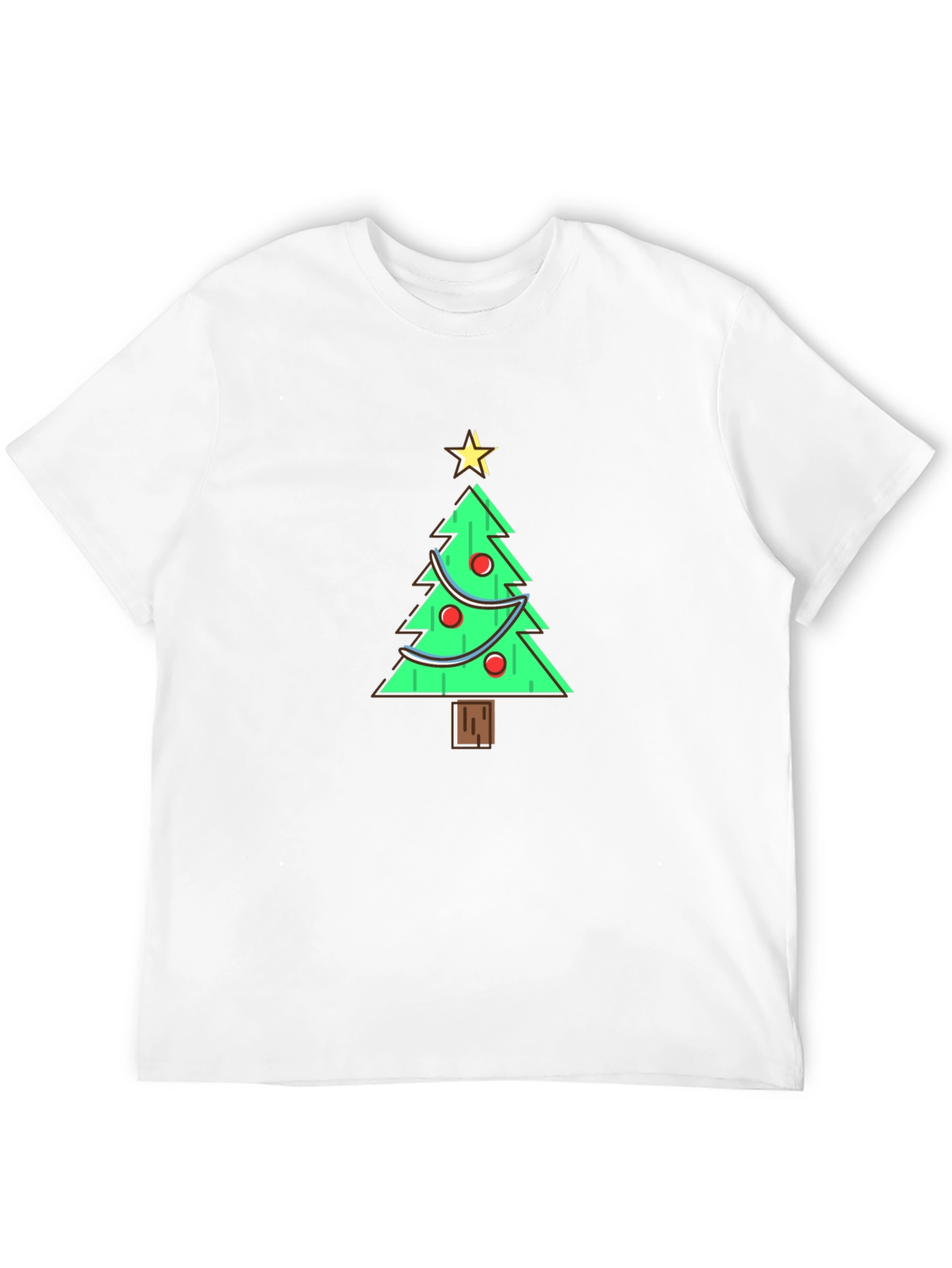 Festive Christmas Tree Graphic Tee