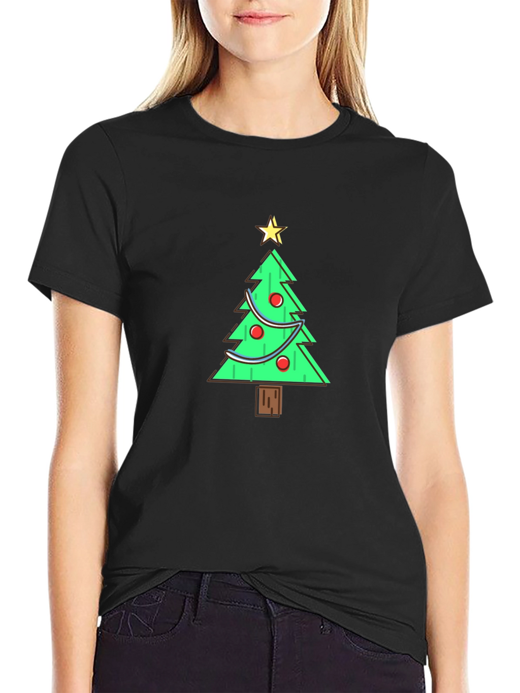 Festive Christmas Tree Graphic Tee