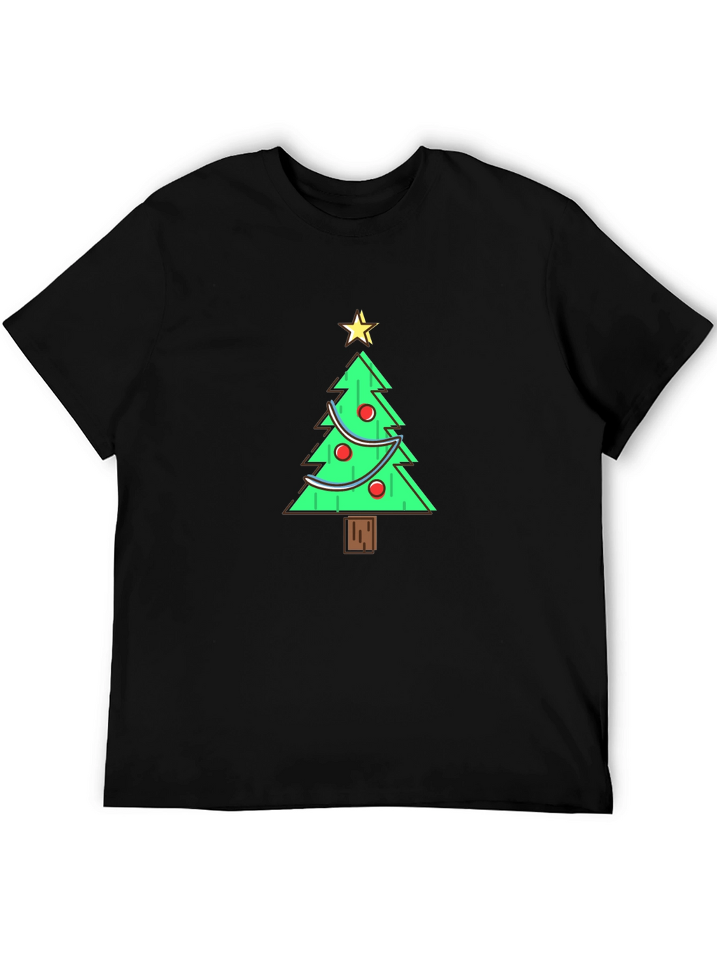 Festive Christmas Tree Graphic Tee
