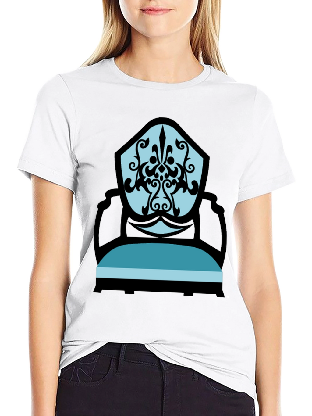 Stylish Chair Graphic Tee - Modern Comfort