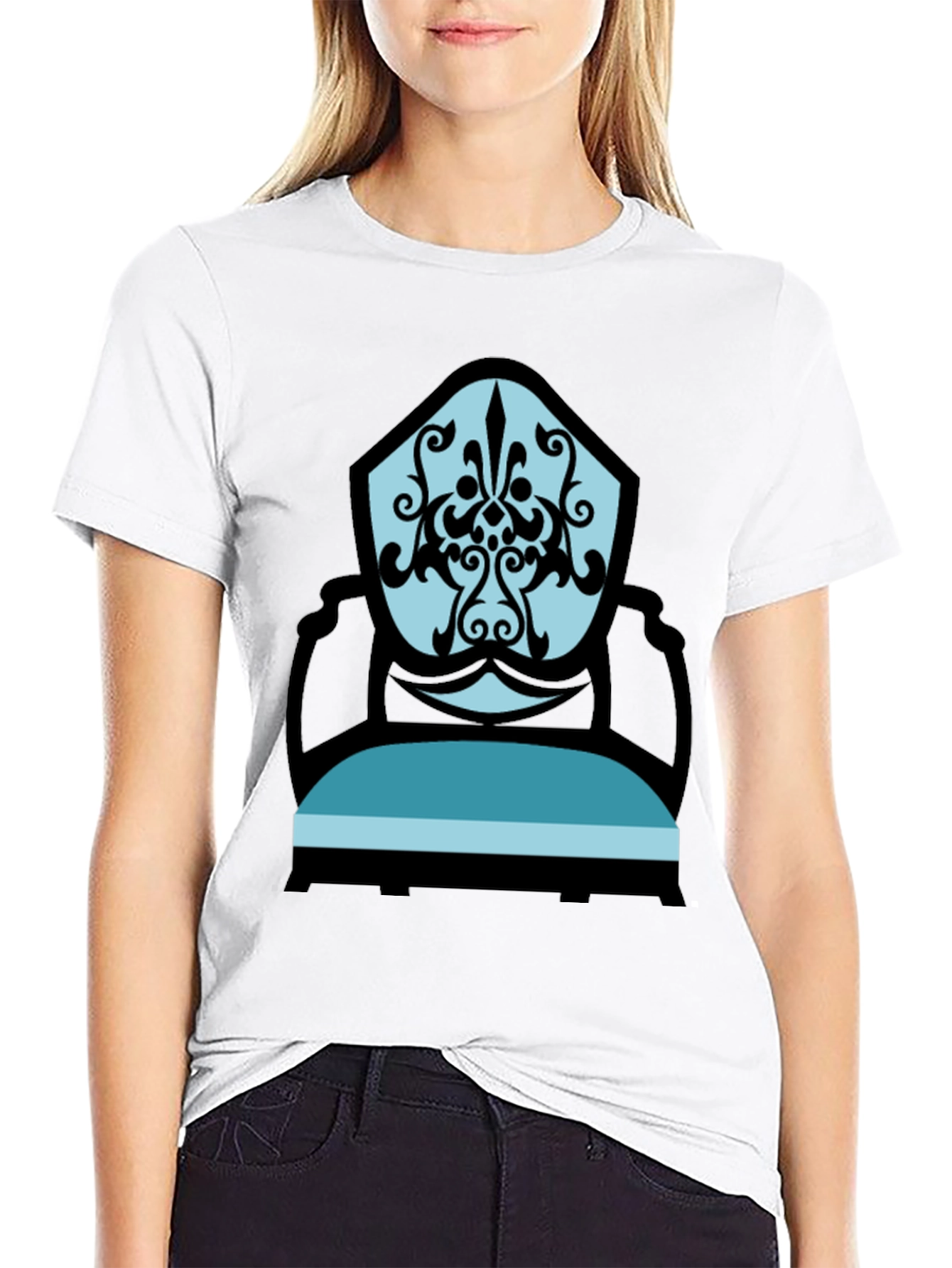 Stylish Chair Graphic Tee - Modern Comfort