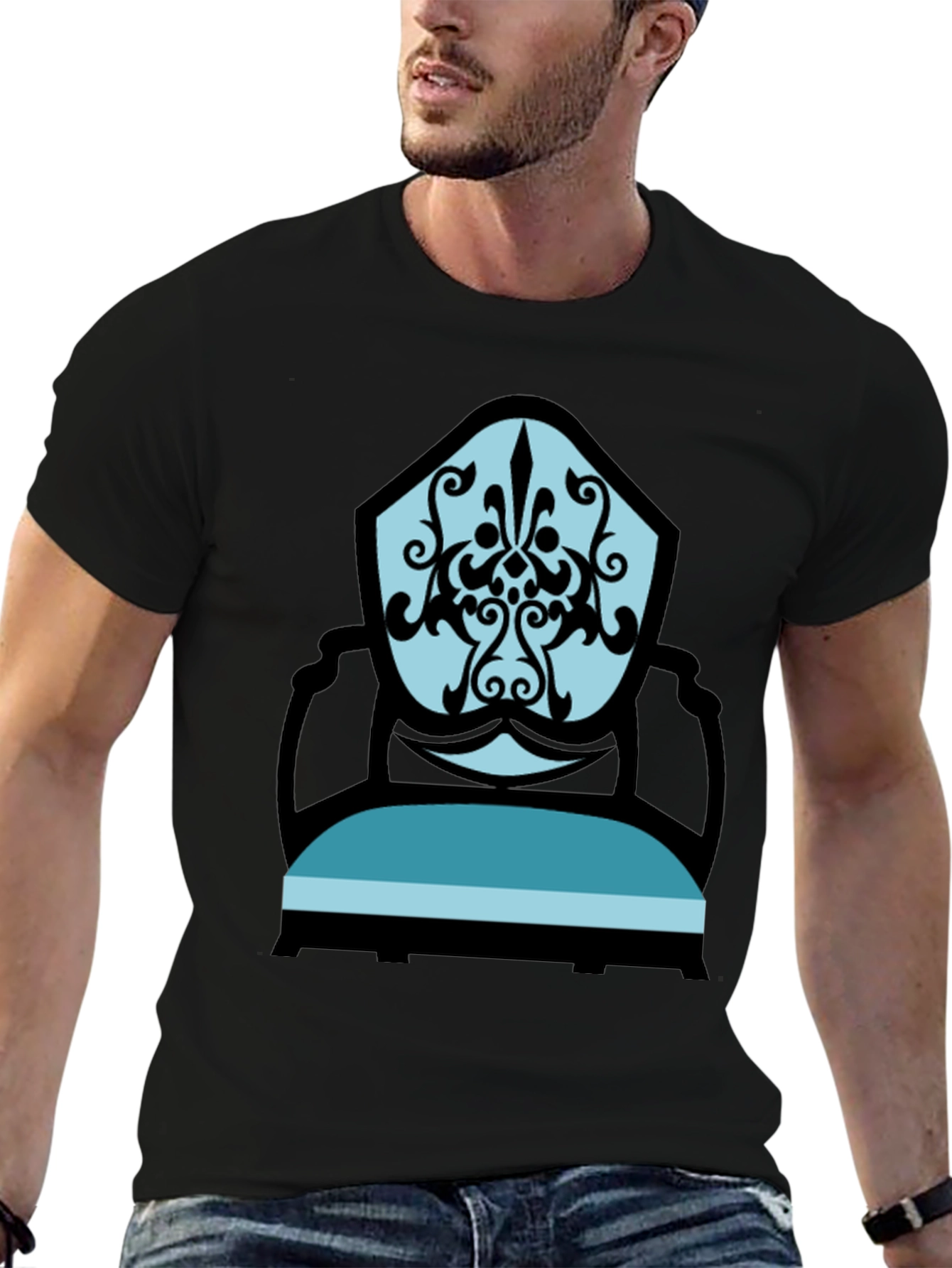 Stylish Chair Graphic Tee - Modern Comfort