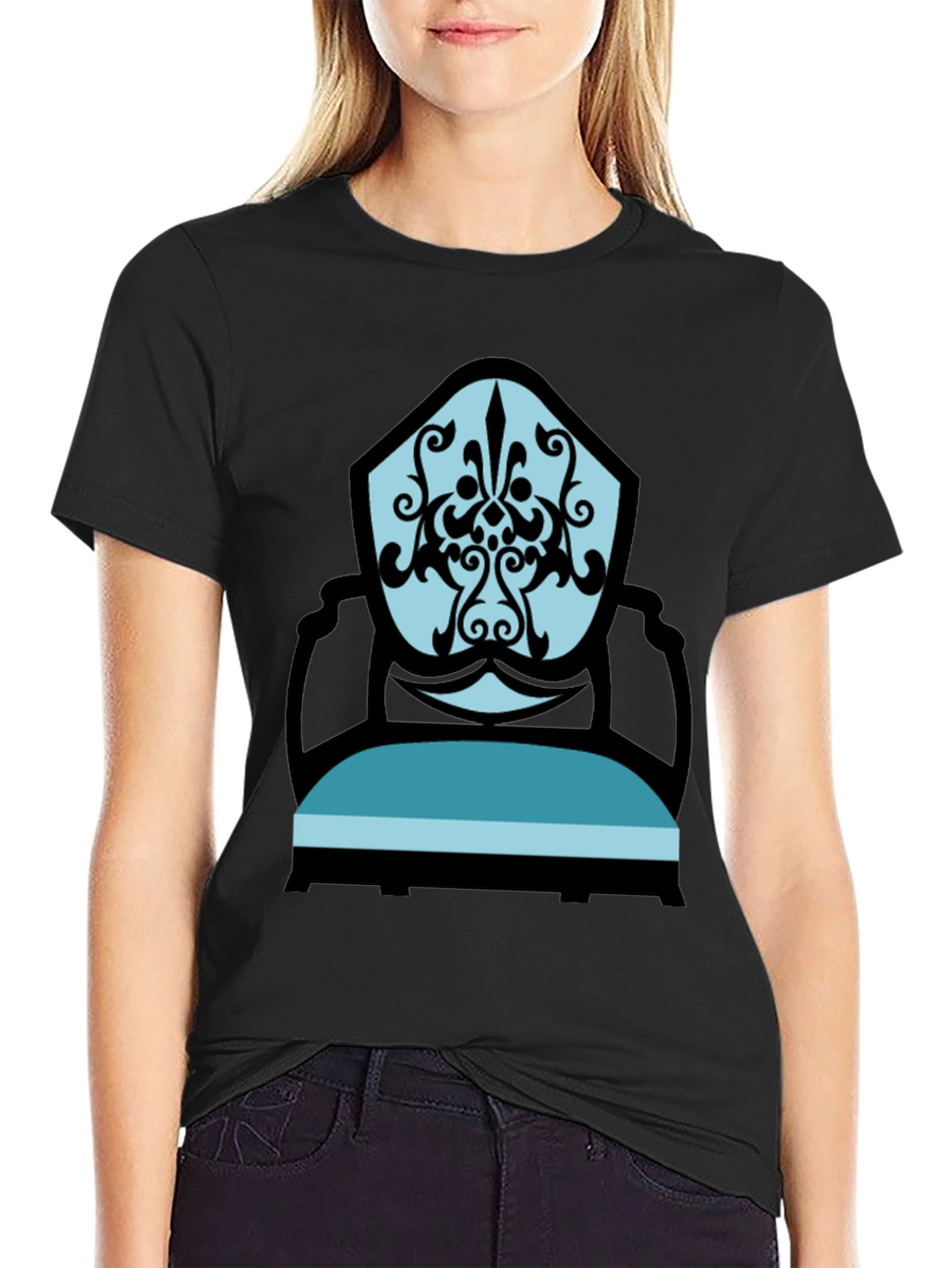 Stylish Chair Graphic Tee - Modern Comfort